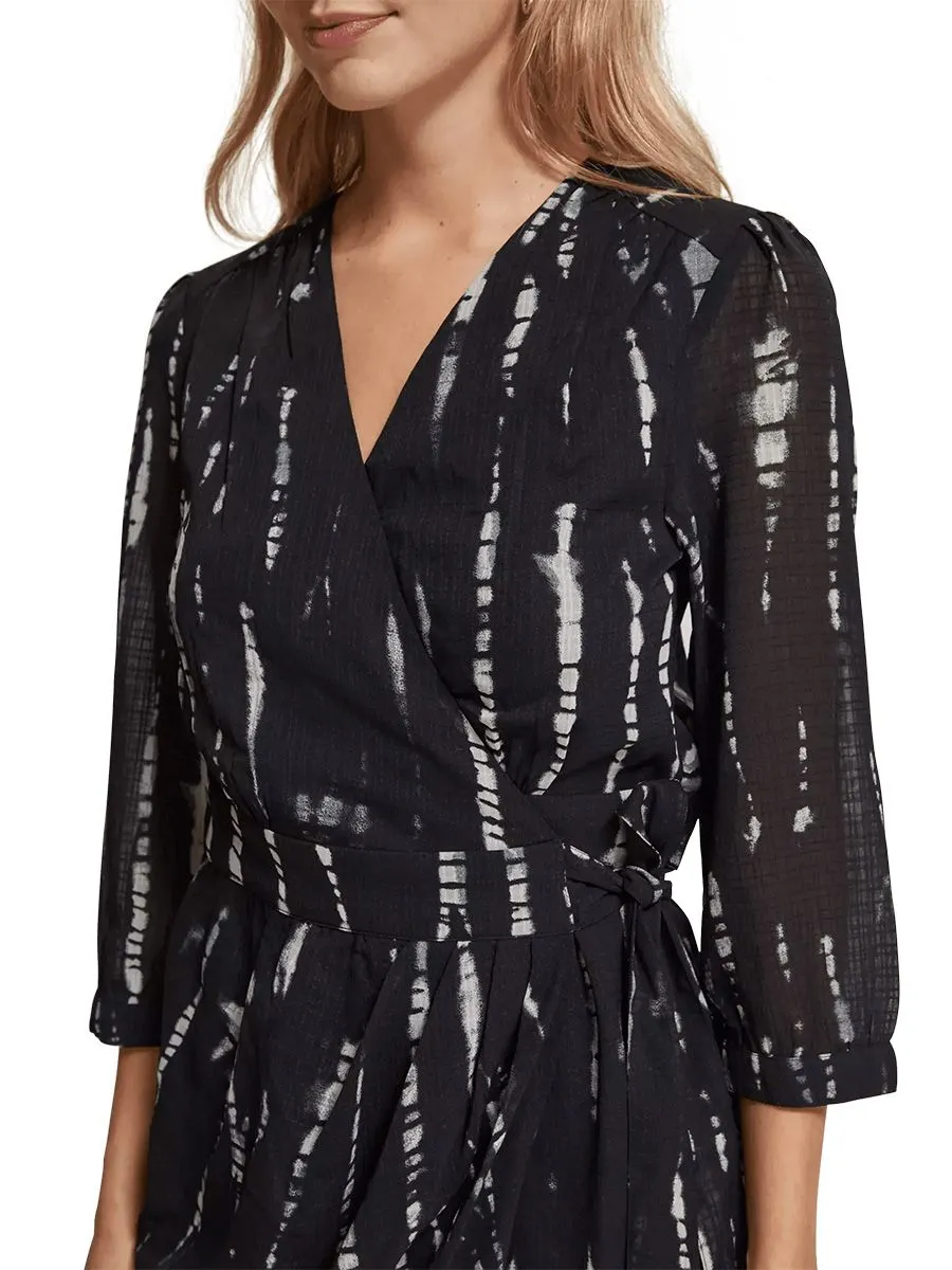 SCOTCH&SODA Women Mini Wrap Dress Tie Dye Rope SCOTCH&SODA Women Mini Wrap Dress Tie Dye Rope