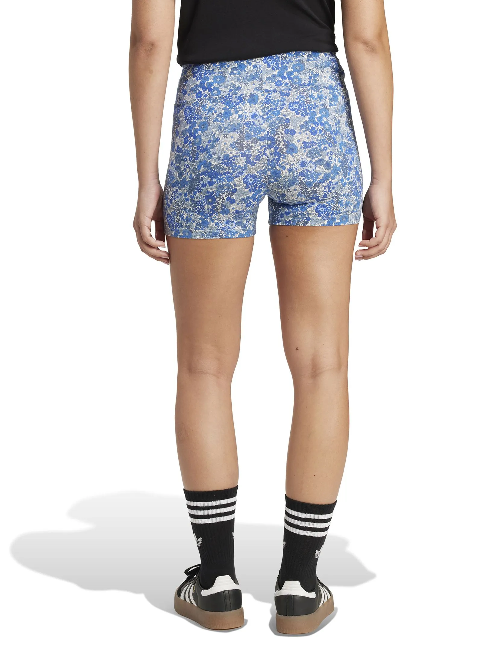 ADIDAS Women Booty Shorts Adidas Originals x Liberty London Tonal Multicolor / Multicolor / Chalk White / Ambient Sky ADIDAS Women Booty Shorts Adidas Originals x Liberty London Tonal Multicolor / Multicolor / Chalk White / Ambient Sky