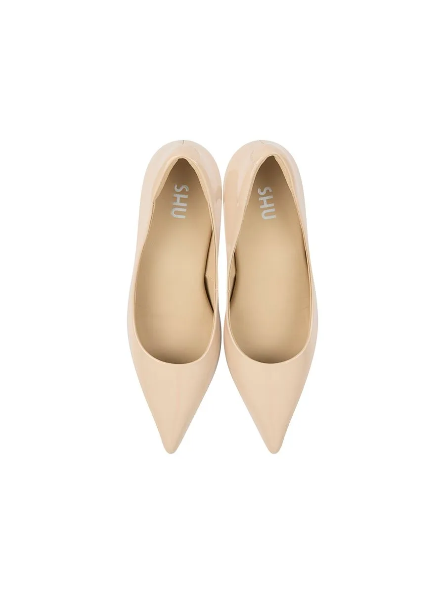 SHU WOMEN CELEB HEELS 2.5" IN MILAN - GLOSSY NUDE SHU WOMEN CELEB HEELS 2.5" IN MILAN - GLOSSY NUDE