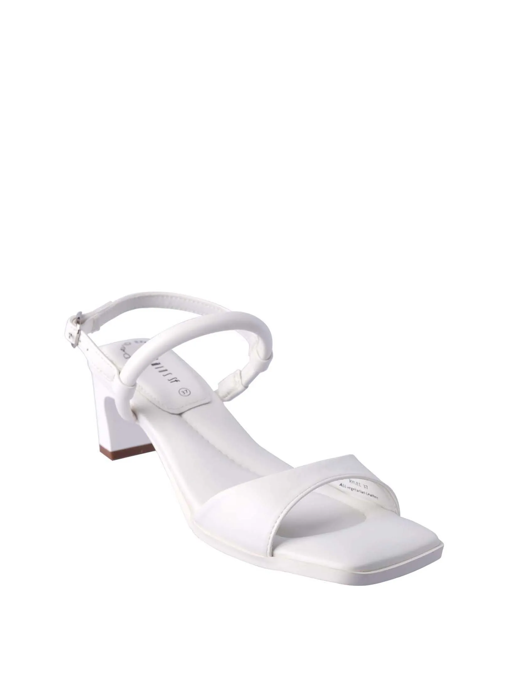 VILLAINS SF RYLEE Women's Comfort Heeled Sandals WHITE VILLAINS SF RYLEE Women's Comfort Heeled Sandals WHITE