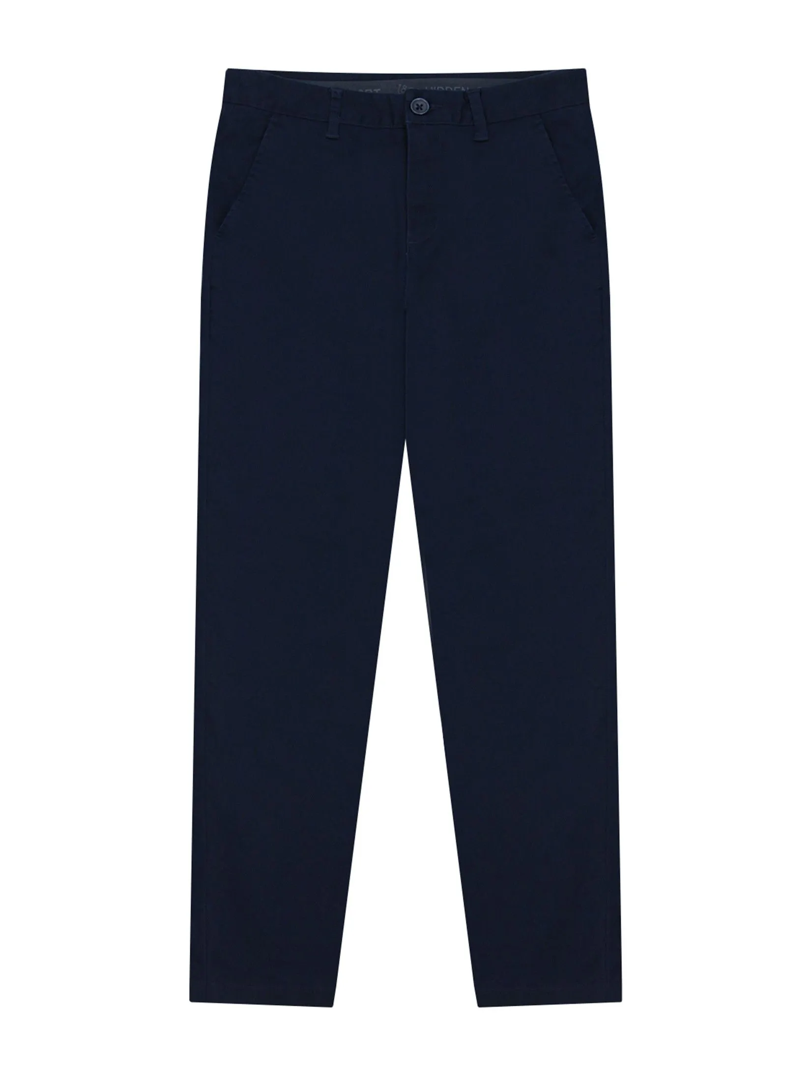 GIORDANO Women's Regular Khaki Pants (180° Elastic Waist) White Navy GIORDANO Women's Regular Khaki Pants (180° Elastic Waist) White Navy