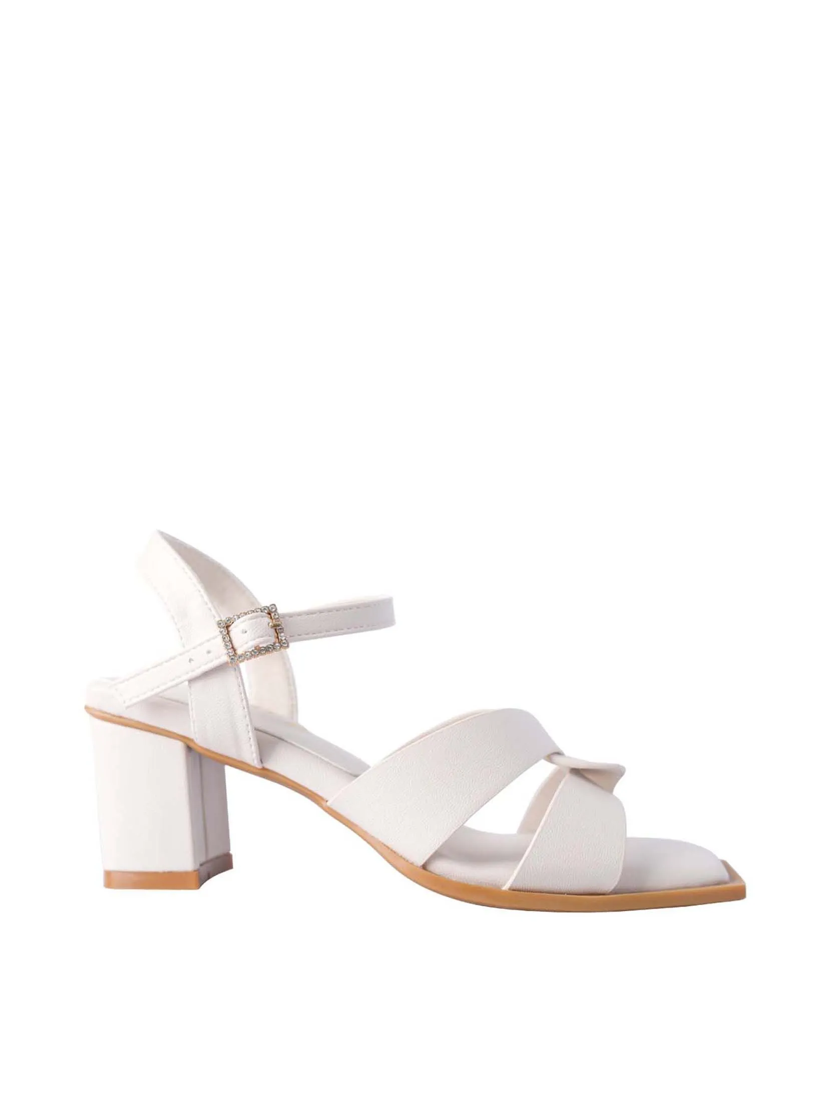 VILLAINS SF SCABIOSA Women's Comfort Heeled Sandals WHITE VILLAINS SF SCABIOSA Women's Comfort Heeled Sandals WHITE
