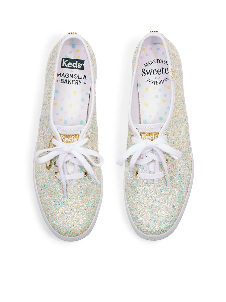 KEDS Women Champion Magnolia Bakery Mixed Glitter White/Multi KEDS Women Champion Magnolia Bakery Mixed Glitter White/Multi