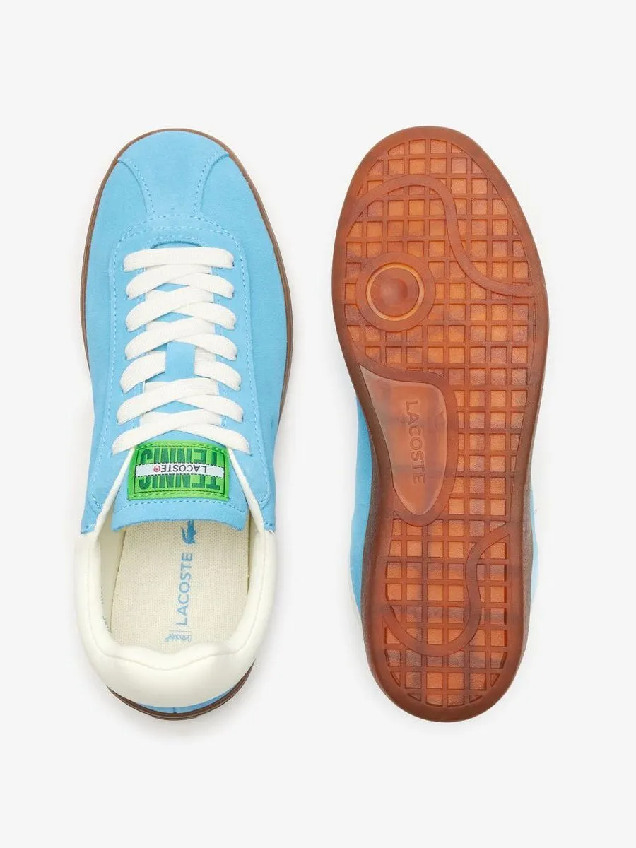 LACOSTE Blue Women’s Baseshot Suede Trainers LACOSTE Blue Women’s Baseshot Suede Trainers