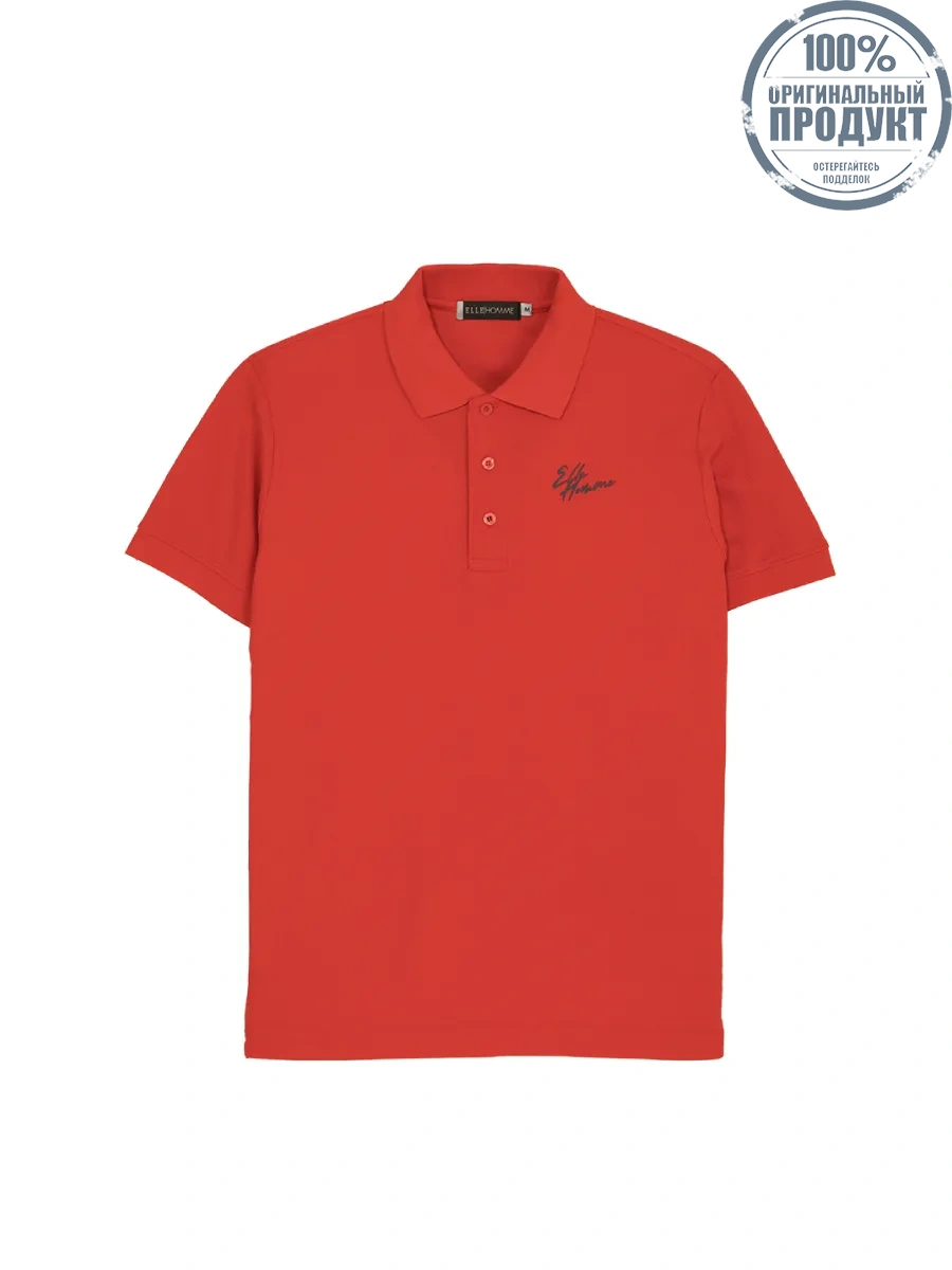 ELLE HOMME Men Polo shirt short sleeves Smart fit W8K911 - Red ELLE HOMME Men Polo shirt short sleeves Smart fit W8K911 - Red