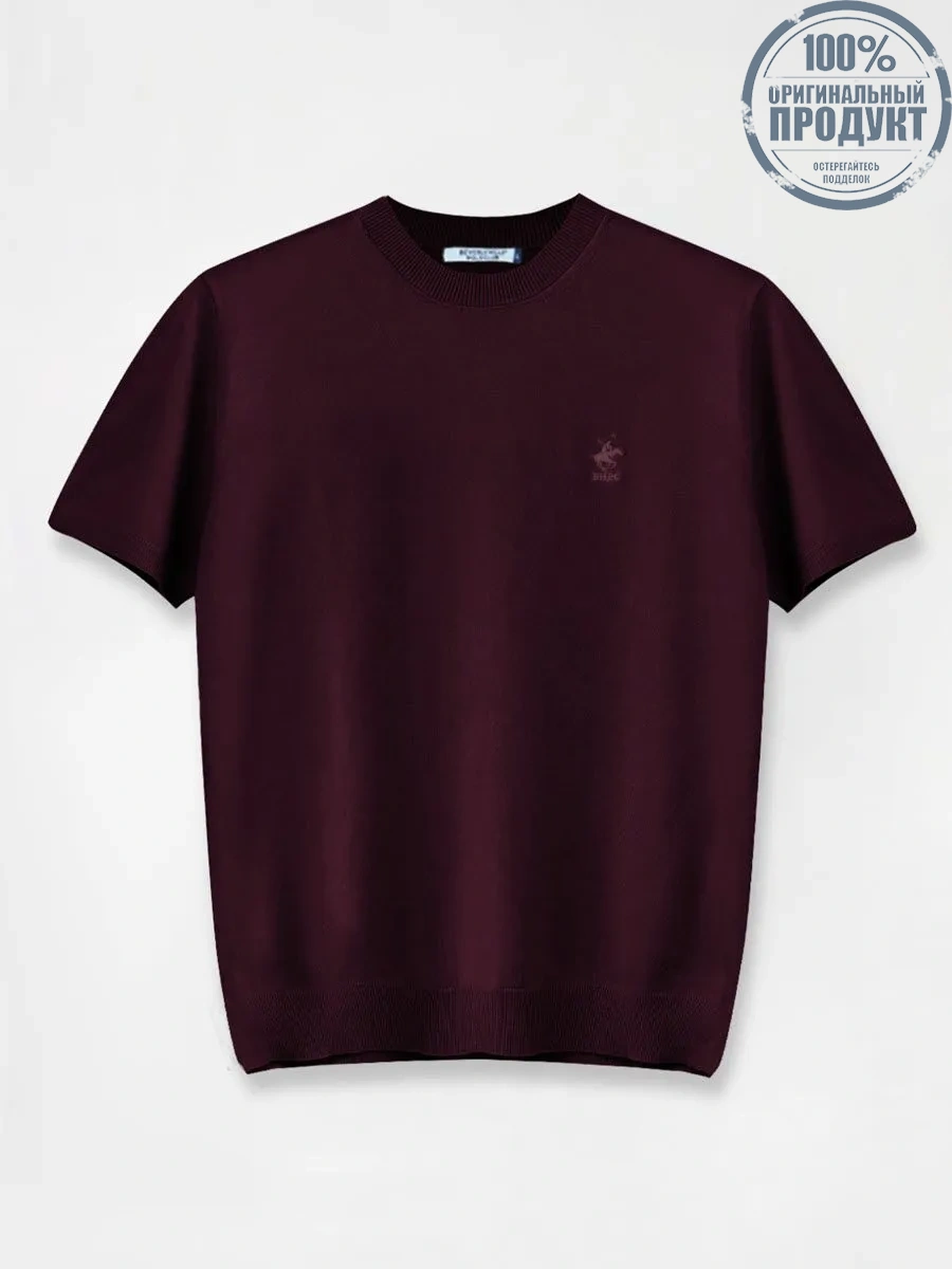 BEVERLY HILLS POLO CLUB Red CREW NECK SWEATER MEN BEVERLY HILLS POLO CLUB Red CREW NECK SWEATER MEN