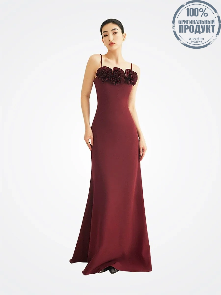 Goudinrqc Women Burgundy Beauty Luxury Evening Dress Goudinrqc Women Burgundy Beauty Luxury Evening Dress