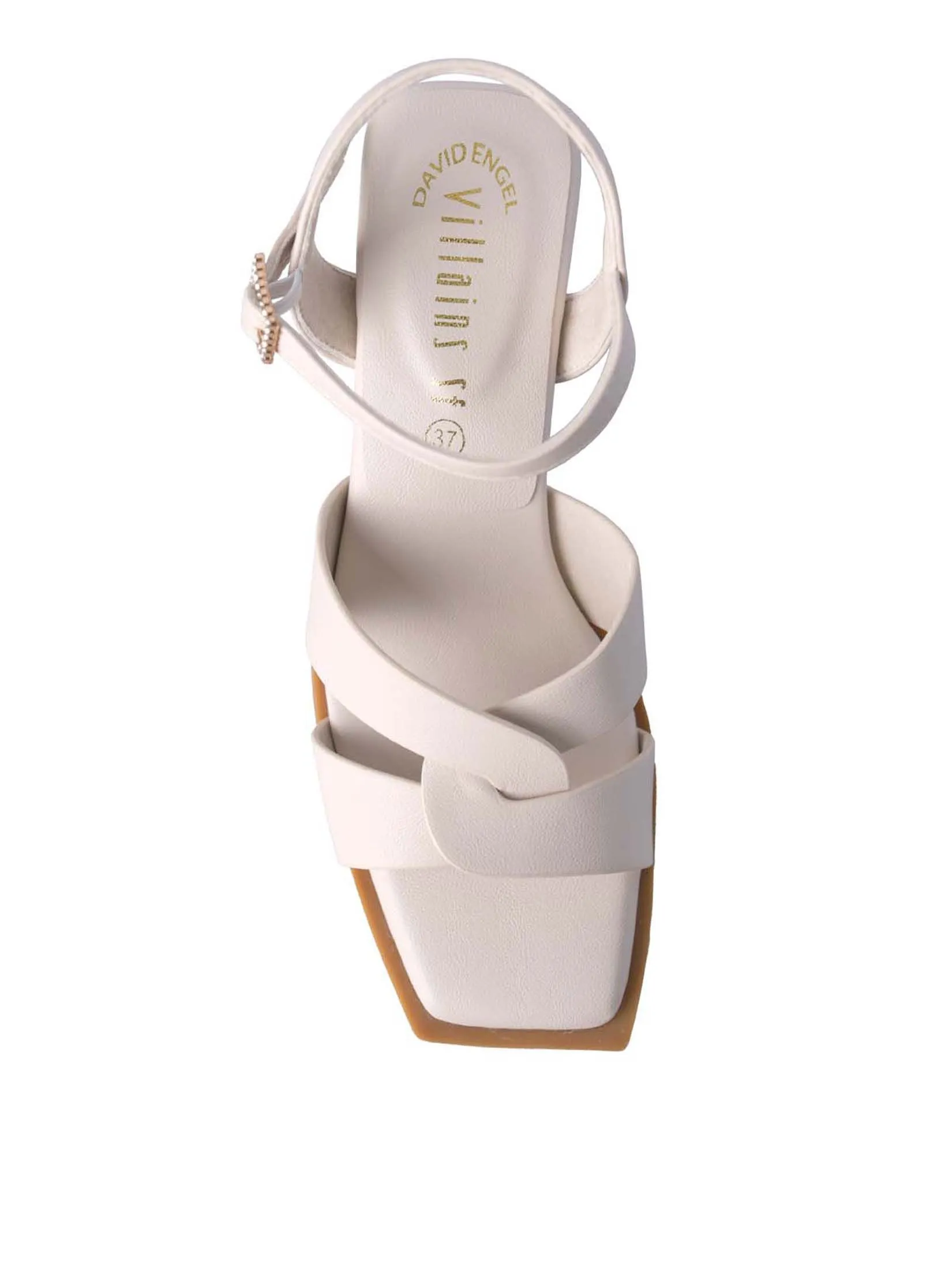 VILLAINS SF SCABIOSA Women's Comfort Heeled Sandals WHITE VILLAINS SF SCABIOSA Women's Comfort Heeled Sandals WHITE