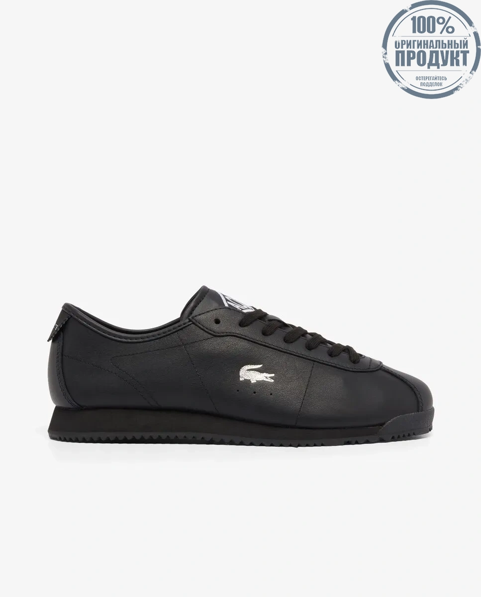 LACOSTE Men’s Club-Low Leather Sneakers Black LACOSTE Men’s Club-Low Leather Sneakers Black