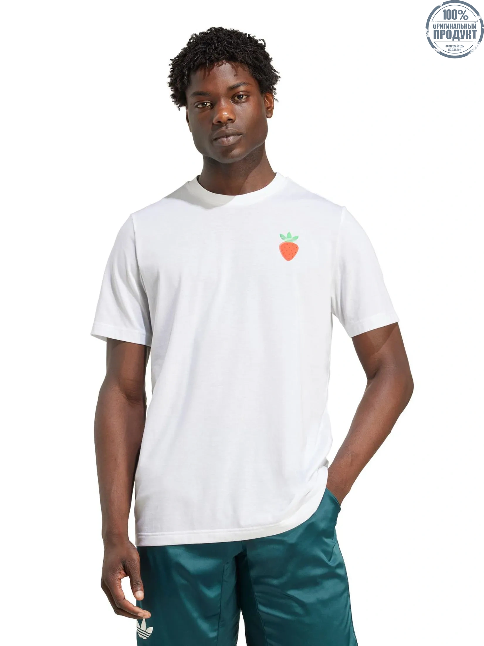 ADIDAS Men T-Shirt Tennis Graphic White ADIDAS Men T-Shirt Tennis Graphic White