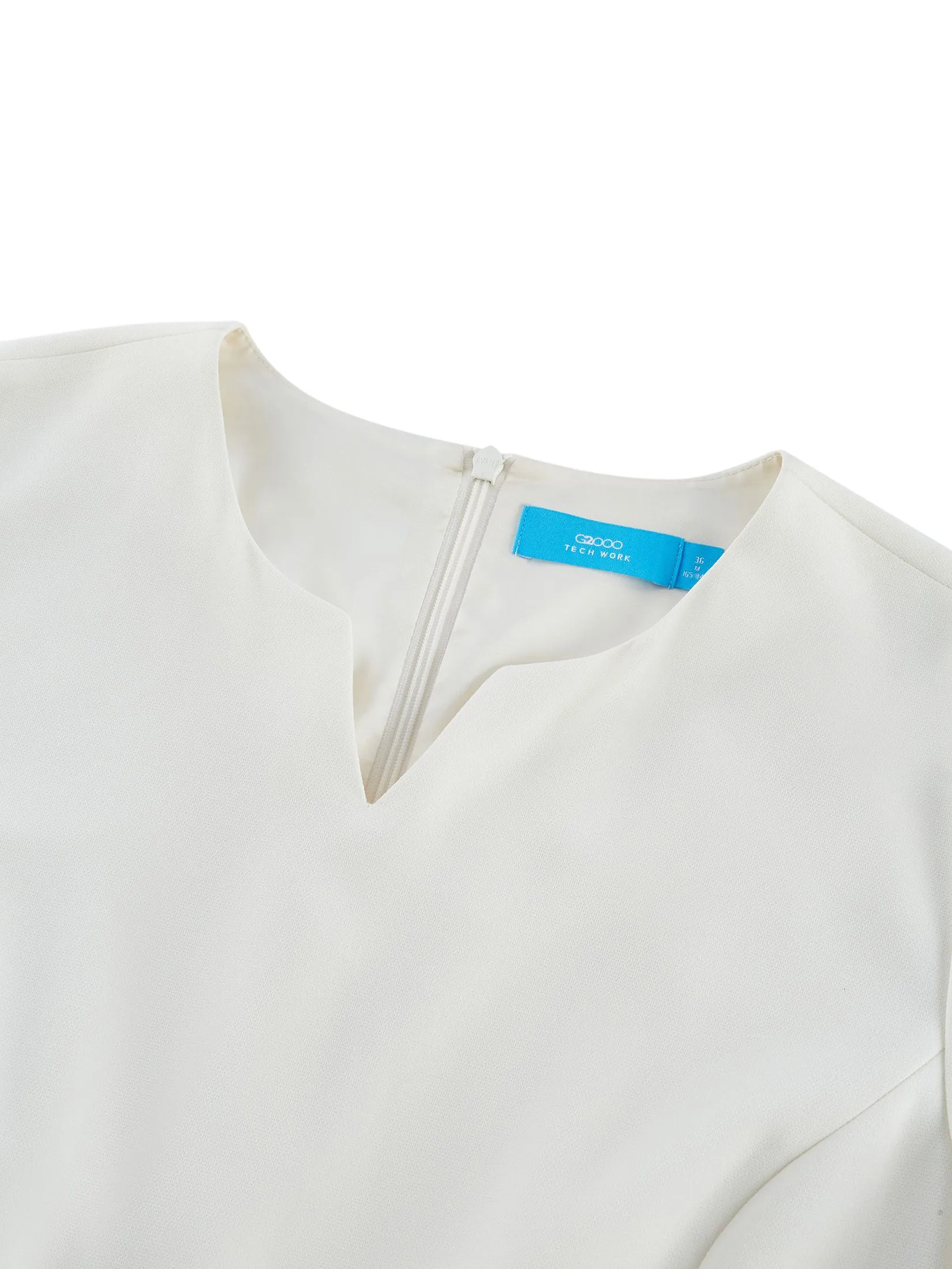 G2000 Women Clothing Cooling Multi-Way Stretch A-Shape Dress With Belt  A-Shape - Off-White G2000 Women Clothing Cooling Multi-Way Stretch A-Shape Dress With Belt  A-Shape - Off-White