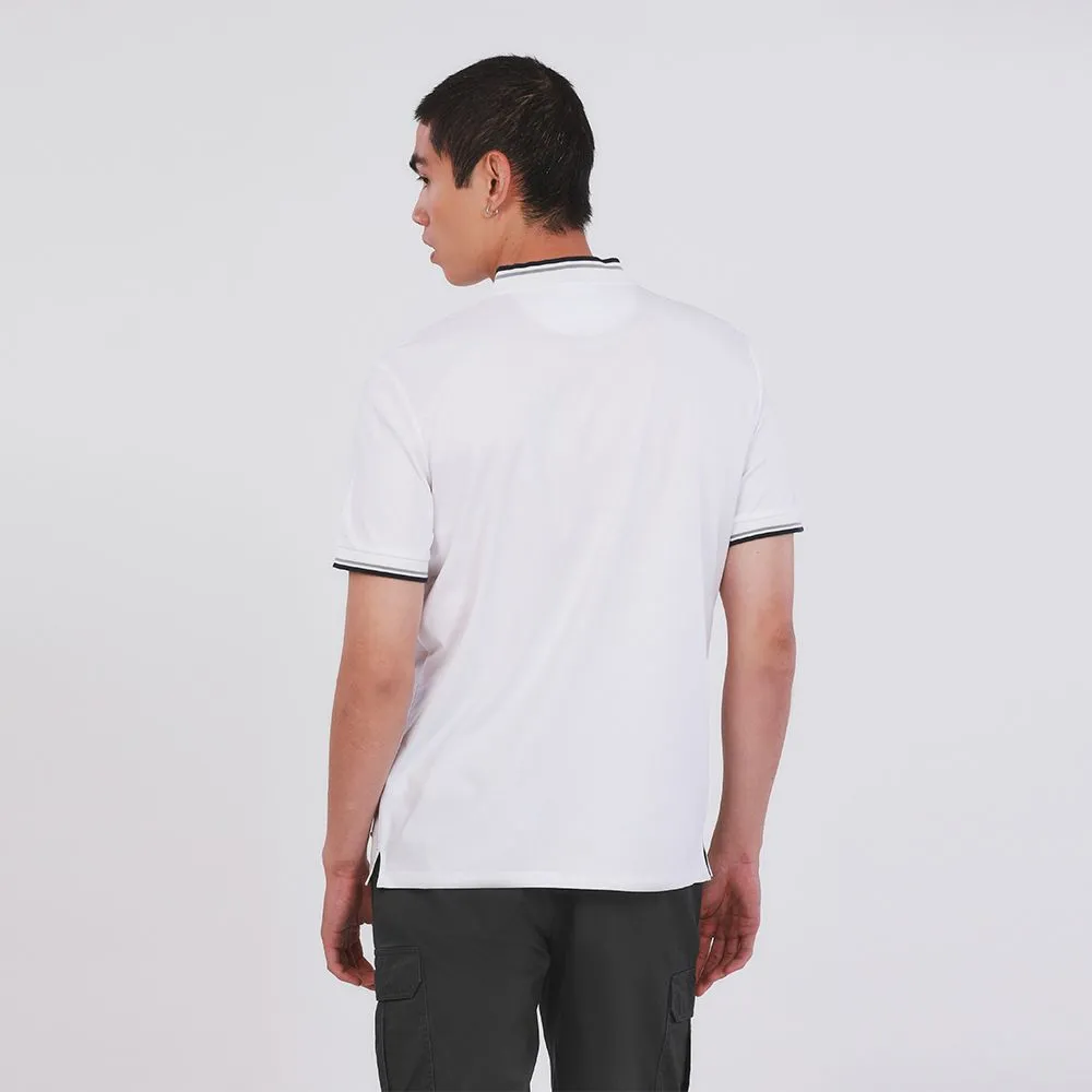 JOHN HENRY Men's Polo (Slim Fit) ESSENTIALS White JOHN HENRY Men's Polo (Slim Fit) ESSENTIALS White