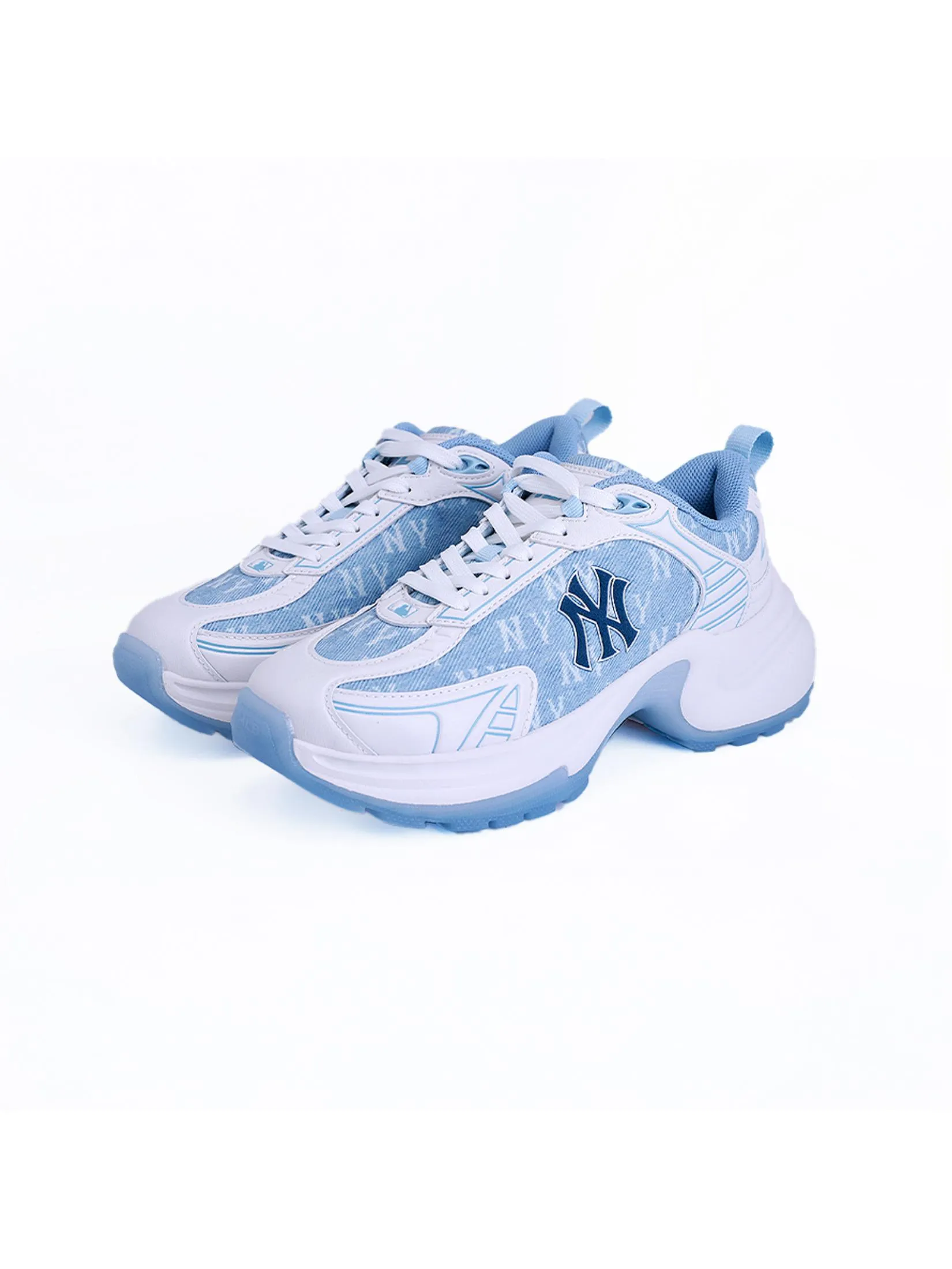 MLB Sneakers Unisex Xlg Chunky Denim Monogram Model 3ASHW065N 50BLS Blue MLB Sneakers Unisex Xlg Chunky Denim Monogram Model 3ASHW065N 50BLS Blue