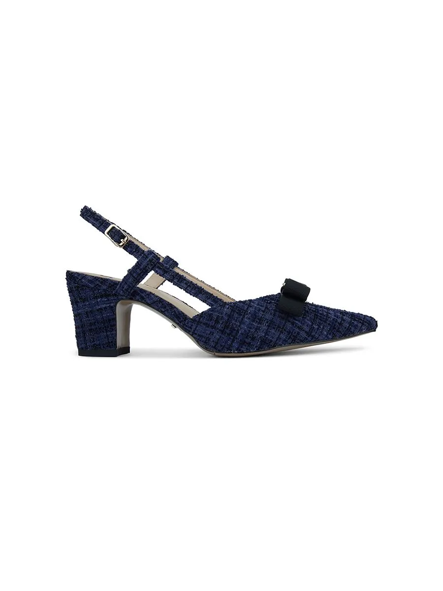 SHU WOMEN  X THE MANNERS LADY VIOLET - MULTI NAVY TWEED SHU WOMEN  X THE MANNERS LADY VIOLET - MULTI NAVY TWEED