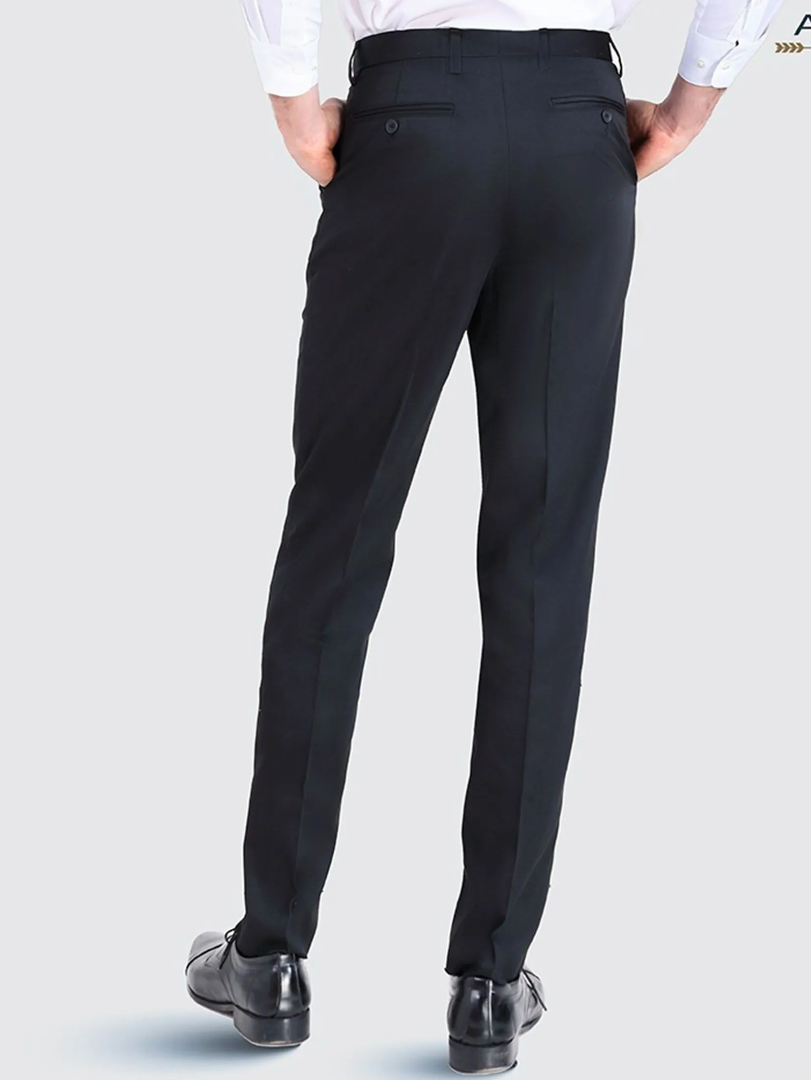 ARROW Men s Pants Comfort Fit Pleated Black MSCC8A4 ARROW Men s Pants Comfort Fit Pleated Black MSCC8A4