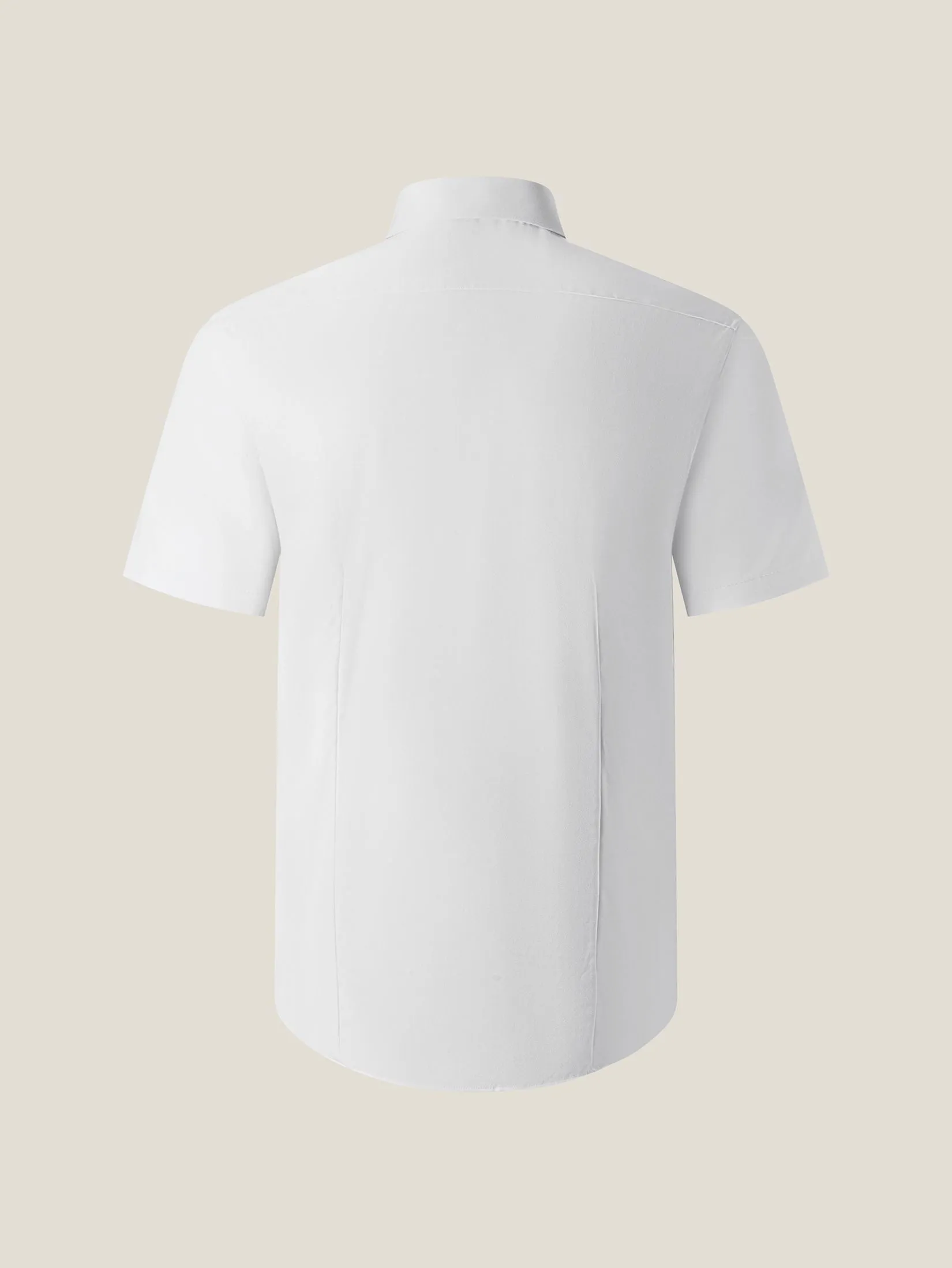 G2000 Men Clothing Non-Iron Silky Touch  Short Sleeve Shirt  Smart Fit - White