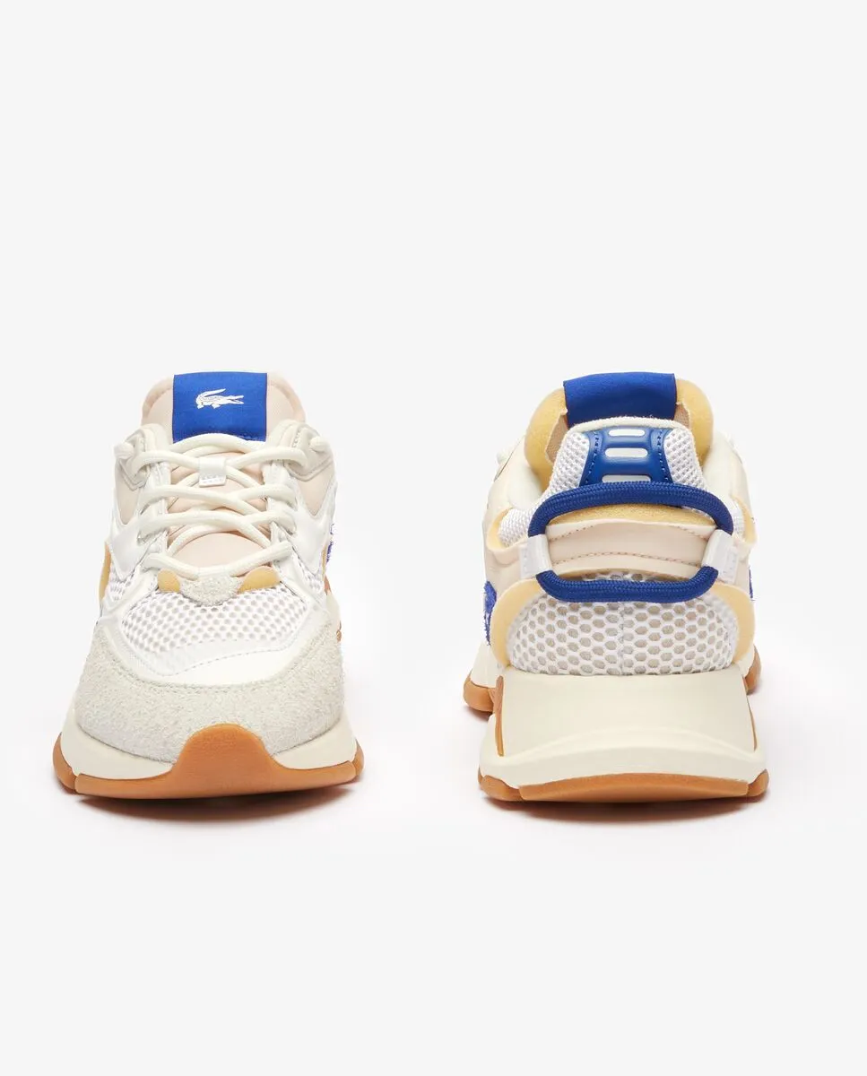 LACOSTE Men’s L003 Neo Contrasted Accent Trainers White LACOSTE Men’s L003 Neo Contrasted Accent Trainers White