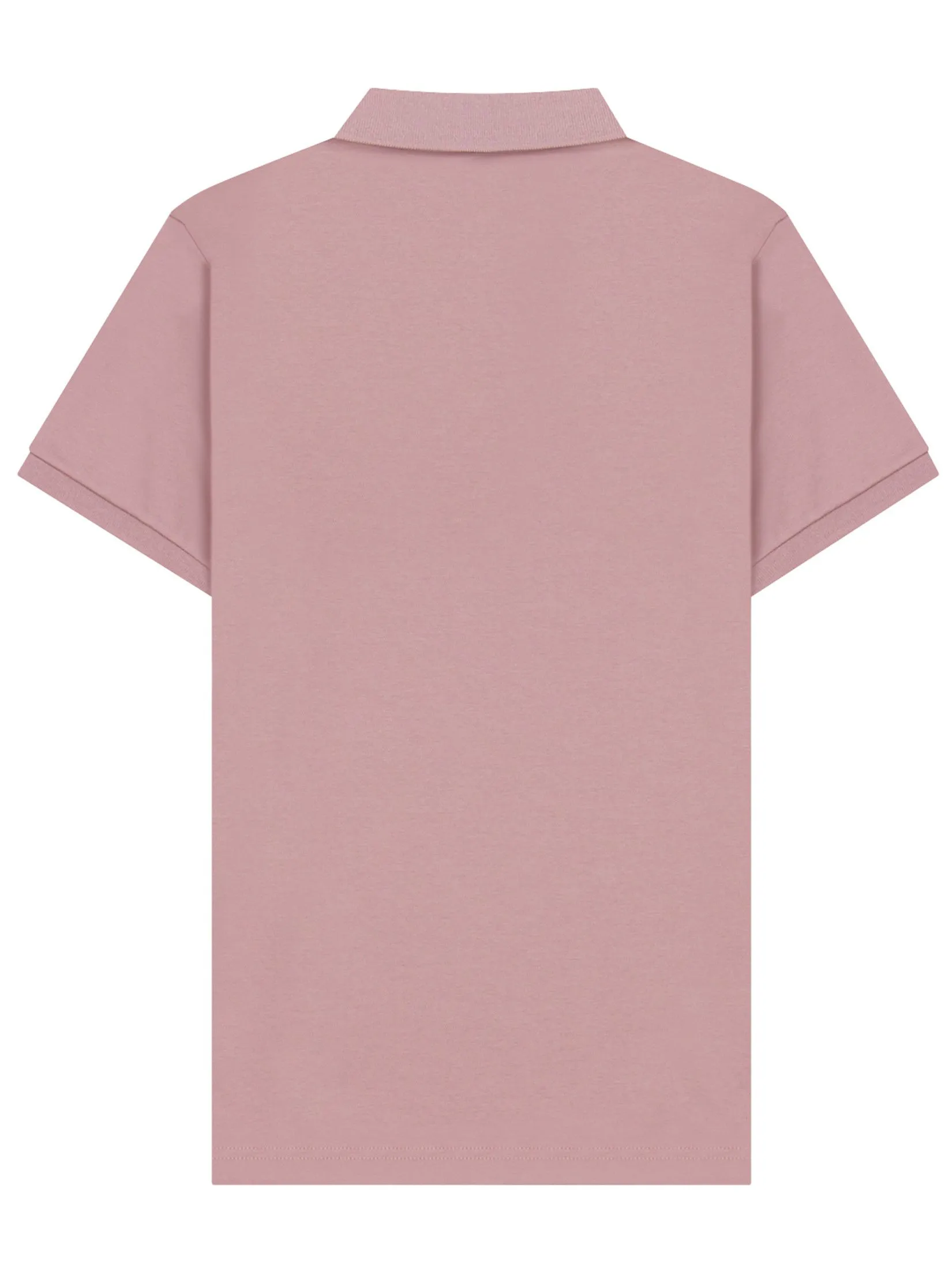 GIORDANO Men's Interlock Embroidery Polo (Liquid Touch) Smoky Pink GIORDANO Men's Interlock Embroidery Polo (Liquid Touch) Smoky Pink