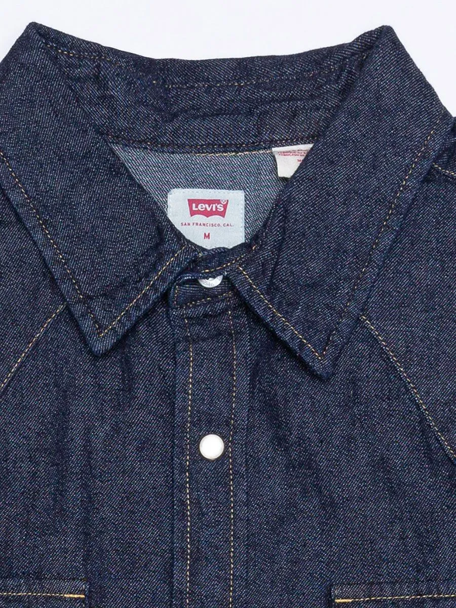 LEVI'S Men's Classic Western Standard Red Cast Rinse Takedown Navy Blue LEVI'S Men's Classic Western Standard Red Cast Rinse Takedown Navy Blue