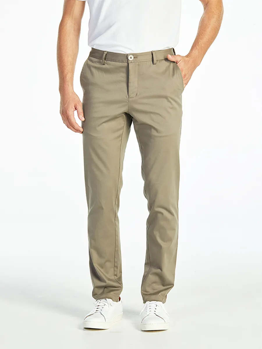 ELLE HOMME MEN SLIM CHINO PANTS W8L275KA - KHAKI ELLE HOMME MEN SLIM CHINO PANTS W8L275KA - KHAKI