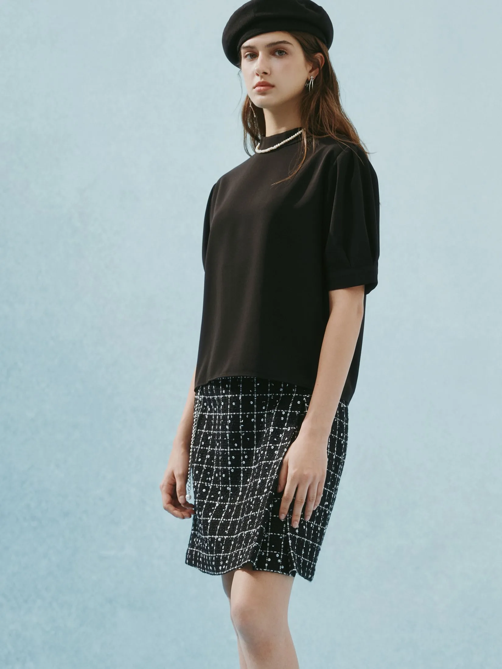 G2000 Women Clothing Poly Crepe Blouse Regular Fit - Black G2000 Women Clothing Poly Crepe Blouse Regular Fit - Black