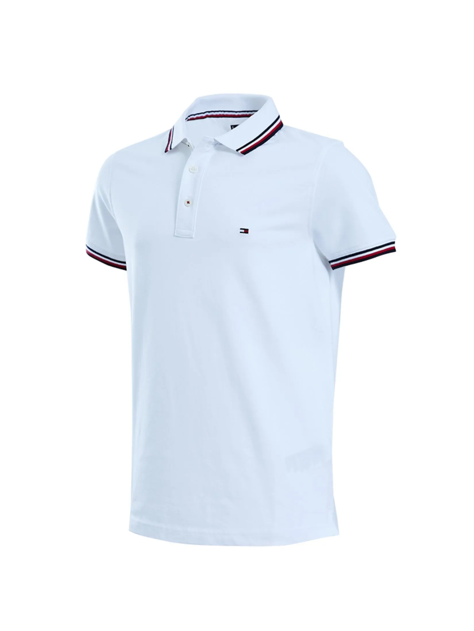 TOMMY HILFIGER MEN POLO WHITE TOMMY HILFIGER MEN POLO WHITE