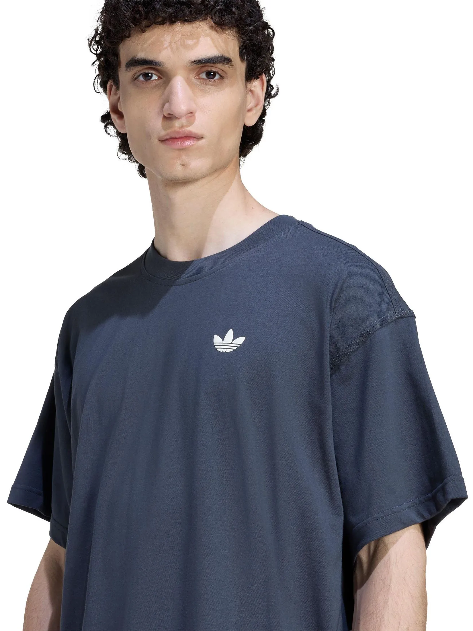 ADIDAS Men T-Shirt Revtext GFX KS8484 Dark Grey / Carbon ADIDAS Men T-Shirt Revtext GFX KS8484 Dark Grey / Carbon