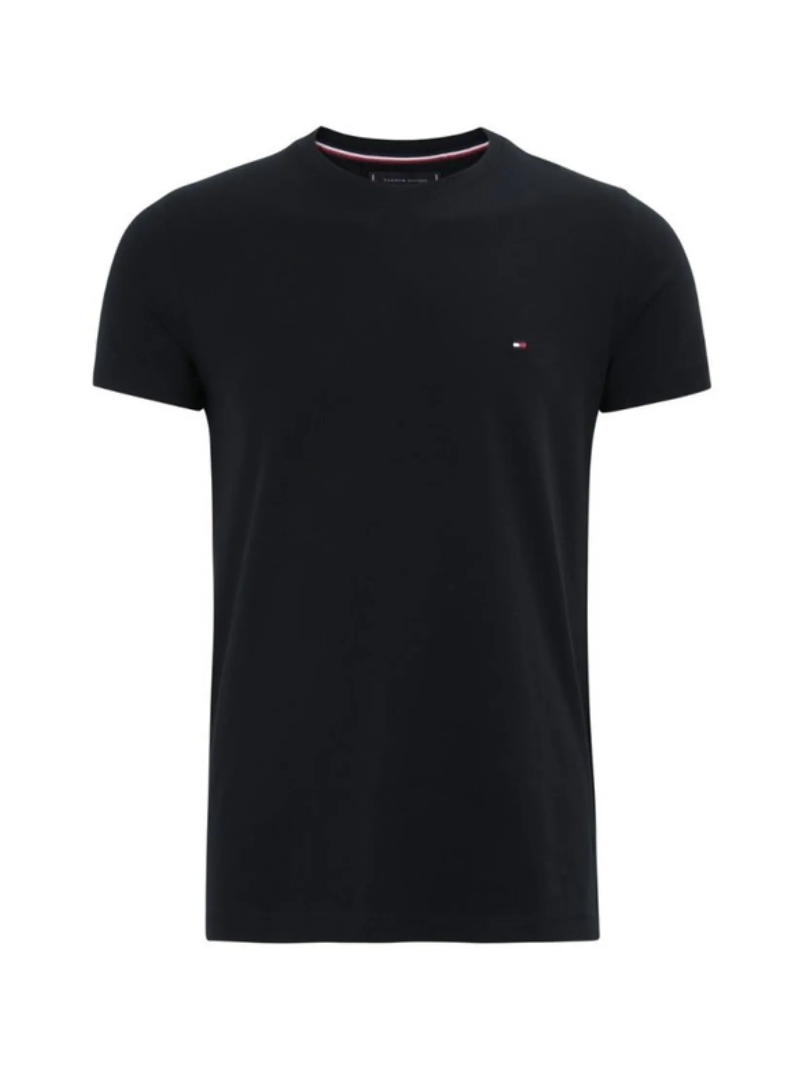TOMMY HILFIGER MEN TEE - BLACK TOMMY HILFIGER MEN TEE - BLACK