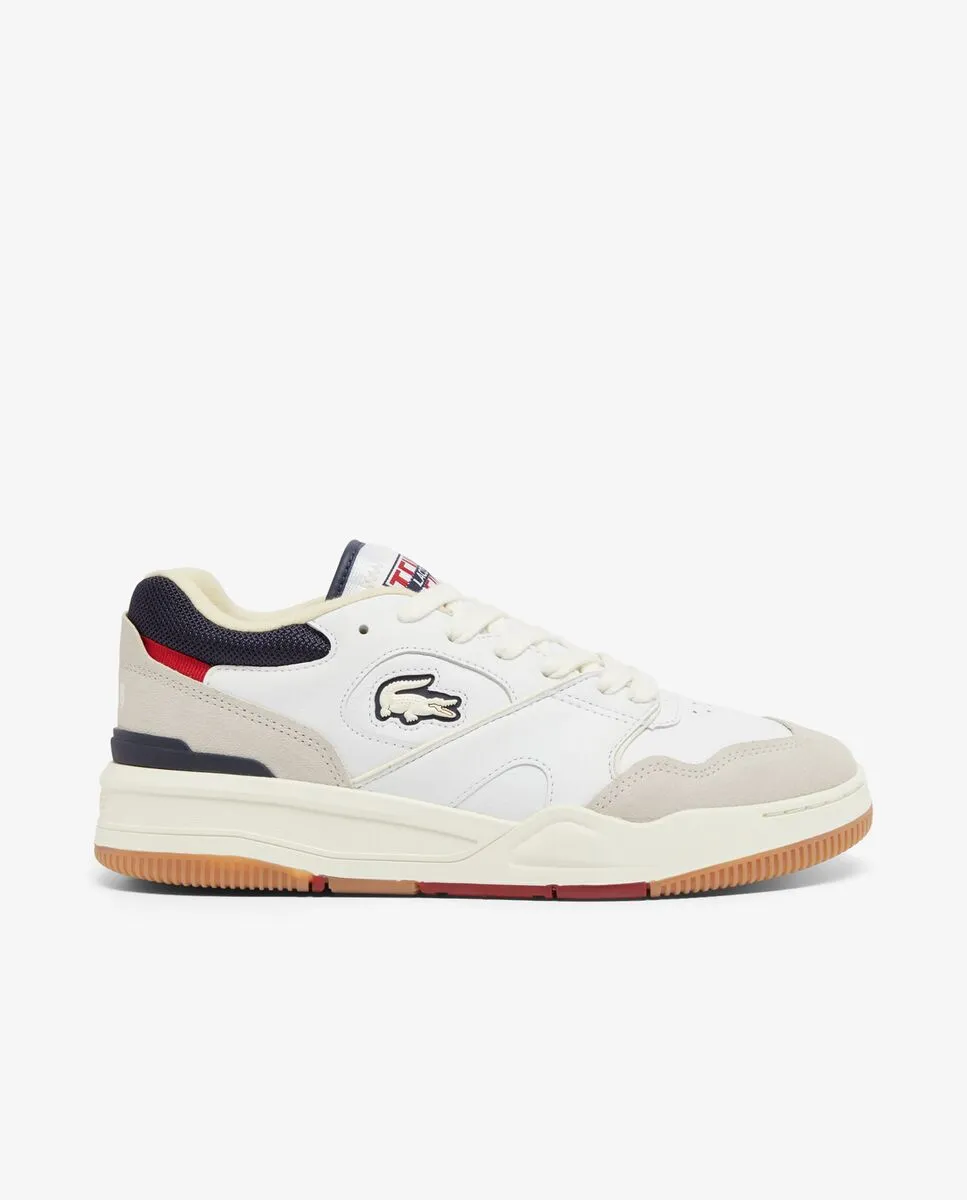 LACOSTE Men’s Lineshot Leather Sneakers White LACOSTE Men’s Lineshot Leather Sneakers White