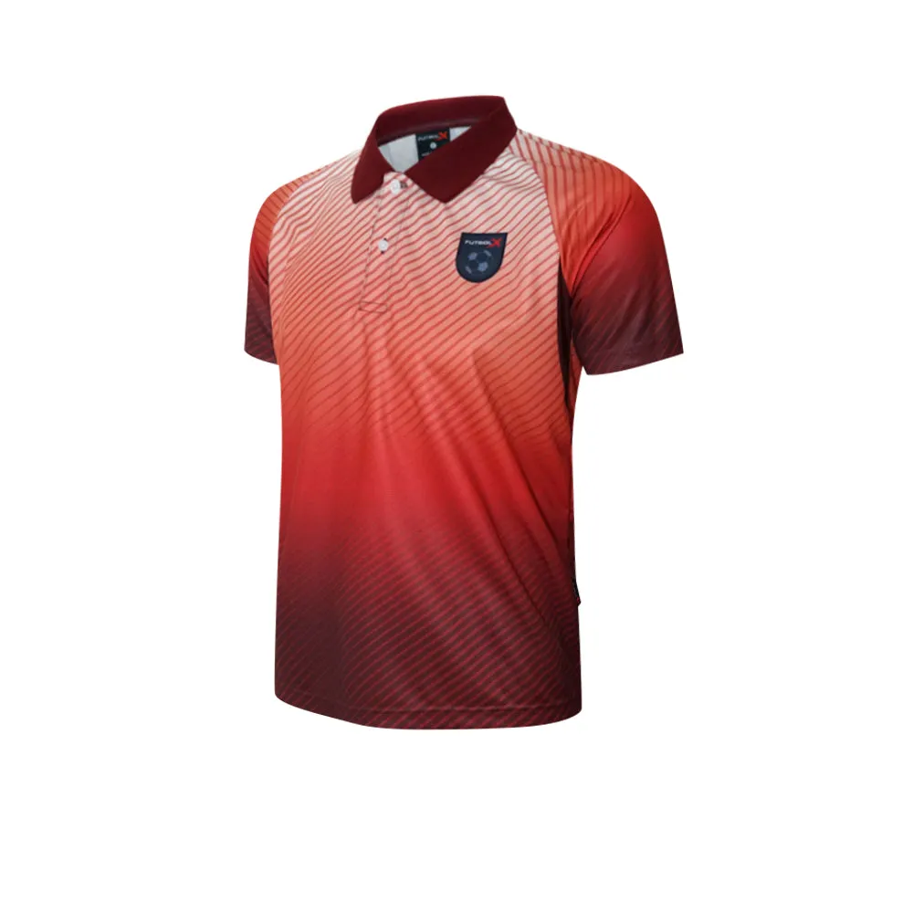 FUTBOLX Team 2025 Men Football Polo Shirt Red - FU635AP376EOTH