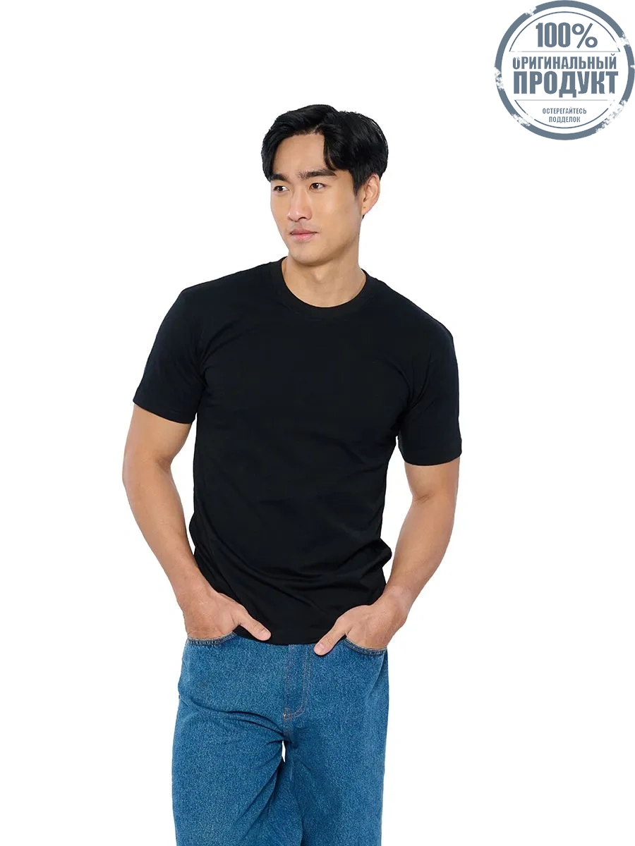DOUBLE GOOSE Double goose black classic crew neck T-shirt DOUBLE GOOSE Double goose black classic crew neck T-shirt