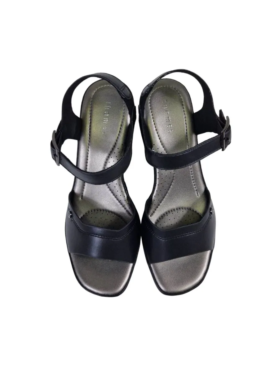THAMES Women Heel Sandals Black THAMES Women Heel Sandals Black