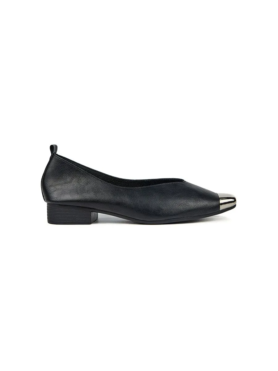 SHU WOMEN  2" V-CUT METAL TOE - BLACK SHU WOMEN  2" V-CUT METAL TOE - BLACK