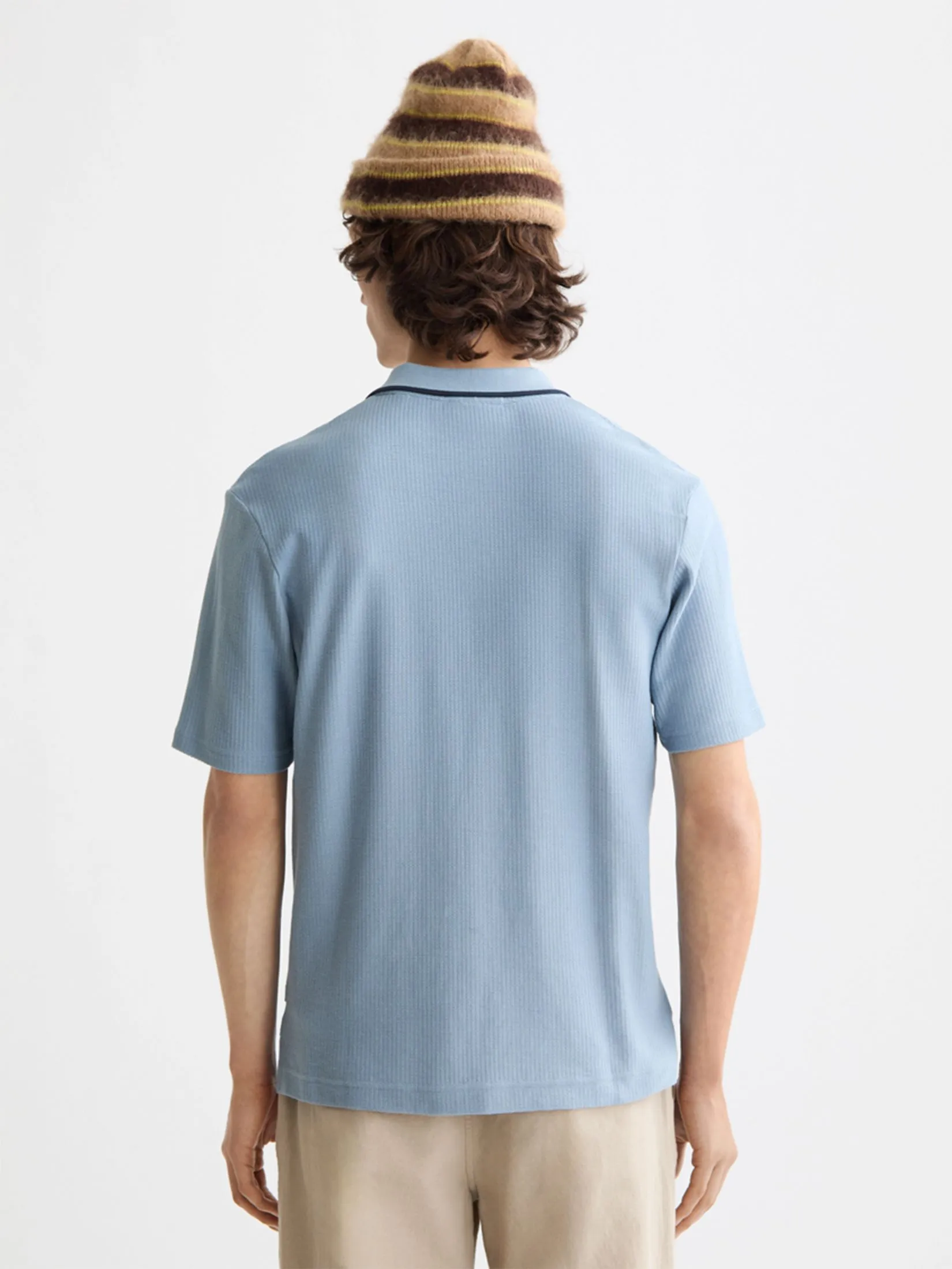 SCOTCH&SODA Men Polo Relaxed-Fit Structured Navy SCOTCH&SODA Men Polo Relaxed-Fit Structured Navy