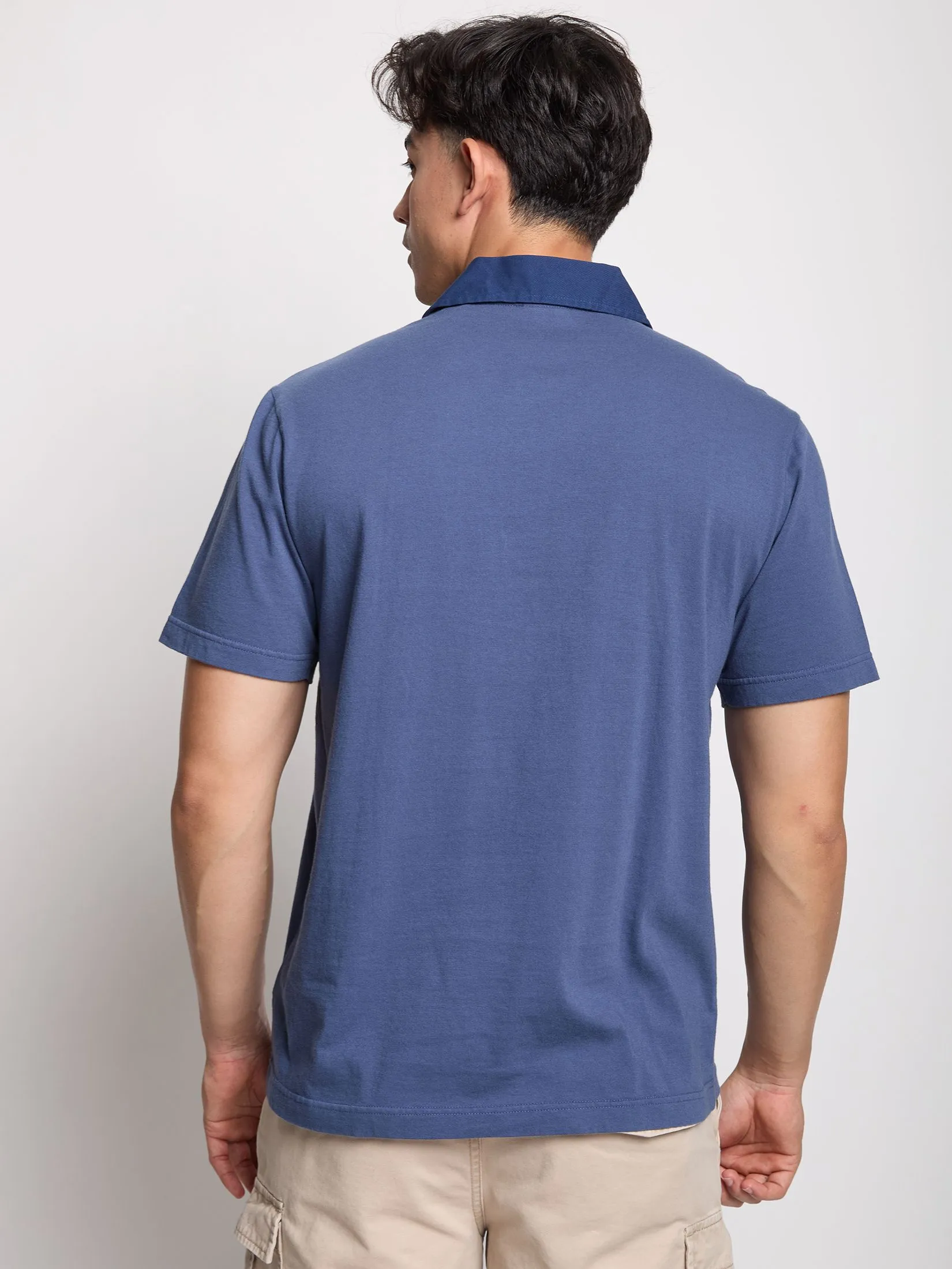 DEFRY 01 Men Polo Short Sleeves Snoopy 2505EPLM056 Navy DEFRY 01 Men Polo Short Sleeves Snoopy 2505EPLM056 Navy
