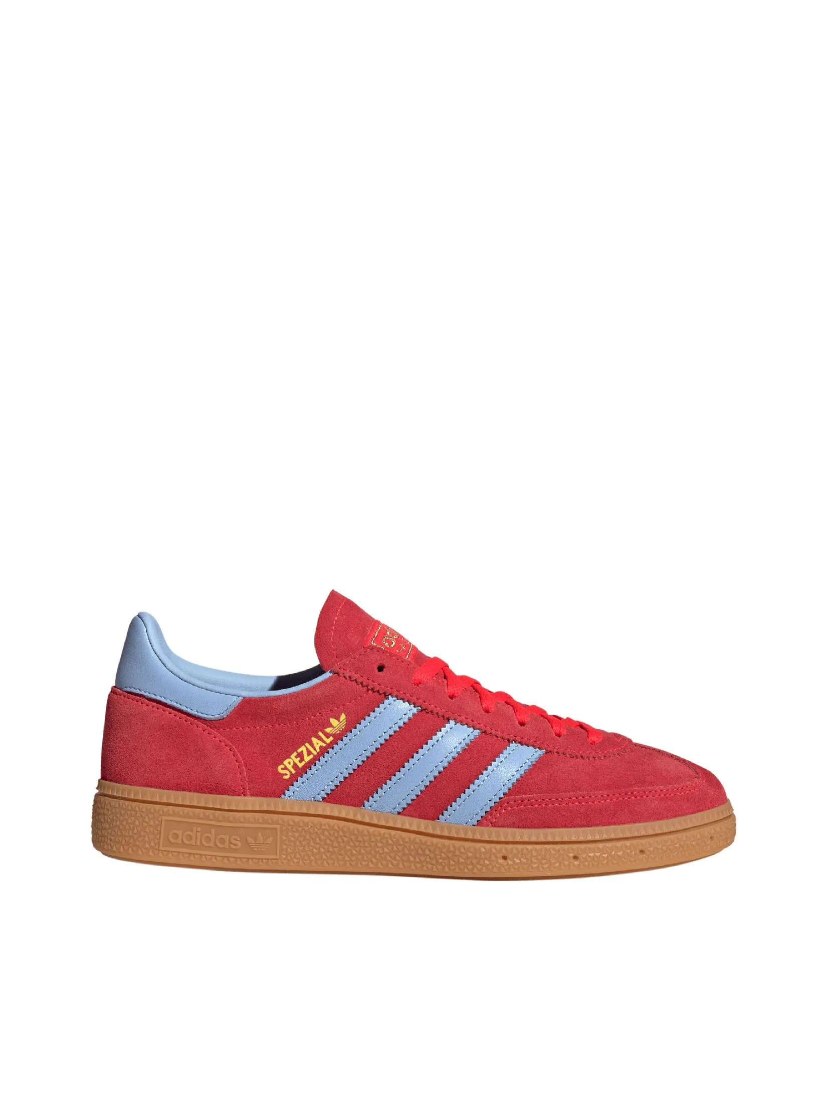ADIDAS Women Sneakers Handball Spezial JR3607 Red / Lucid Red / Gum 1 / Glow Blue ADIDAS Women Sneakers Handball Spezial JR3607 Red / Lucid Red / Gum 1 / Glow Blue
