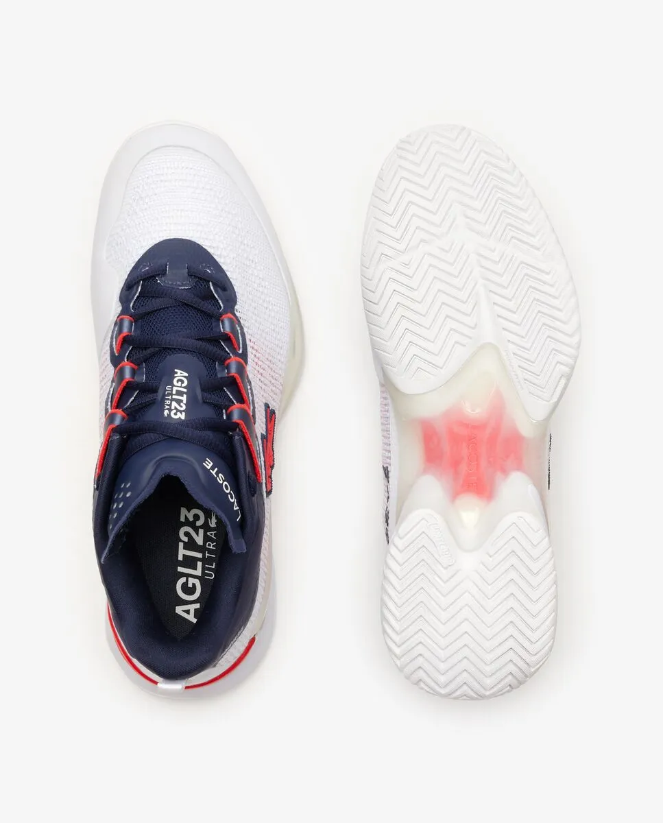 LACOSTE White Men’s AG-LT23 Ultra Textile Tennis Shoes LACOSTE White Men’s AG-LT23 Ultra Textile Tennis Shoes