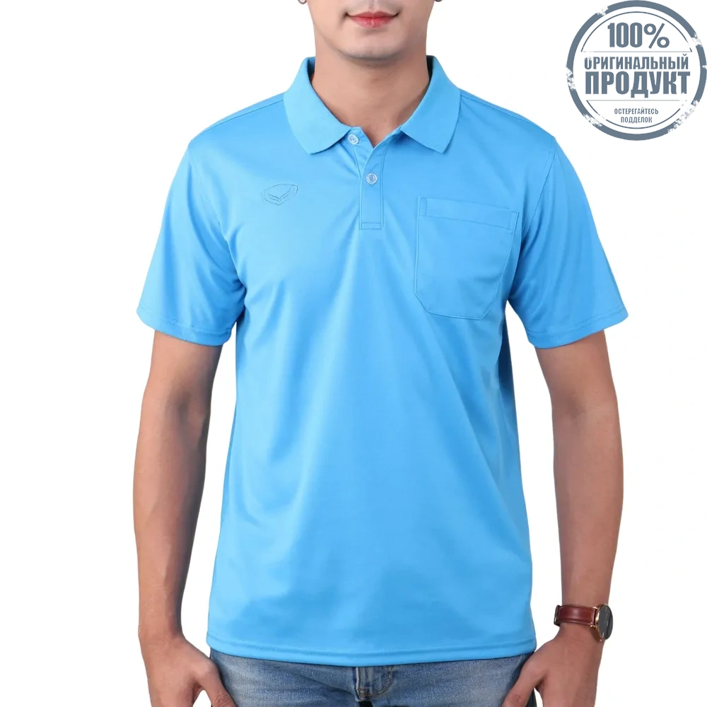 GRAND SPORT Light blue Men's polo shirt (012586) GRAND SPORT Light blue Men's polo shirt (012586)