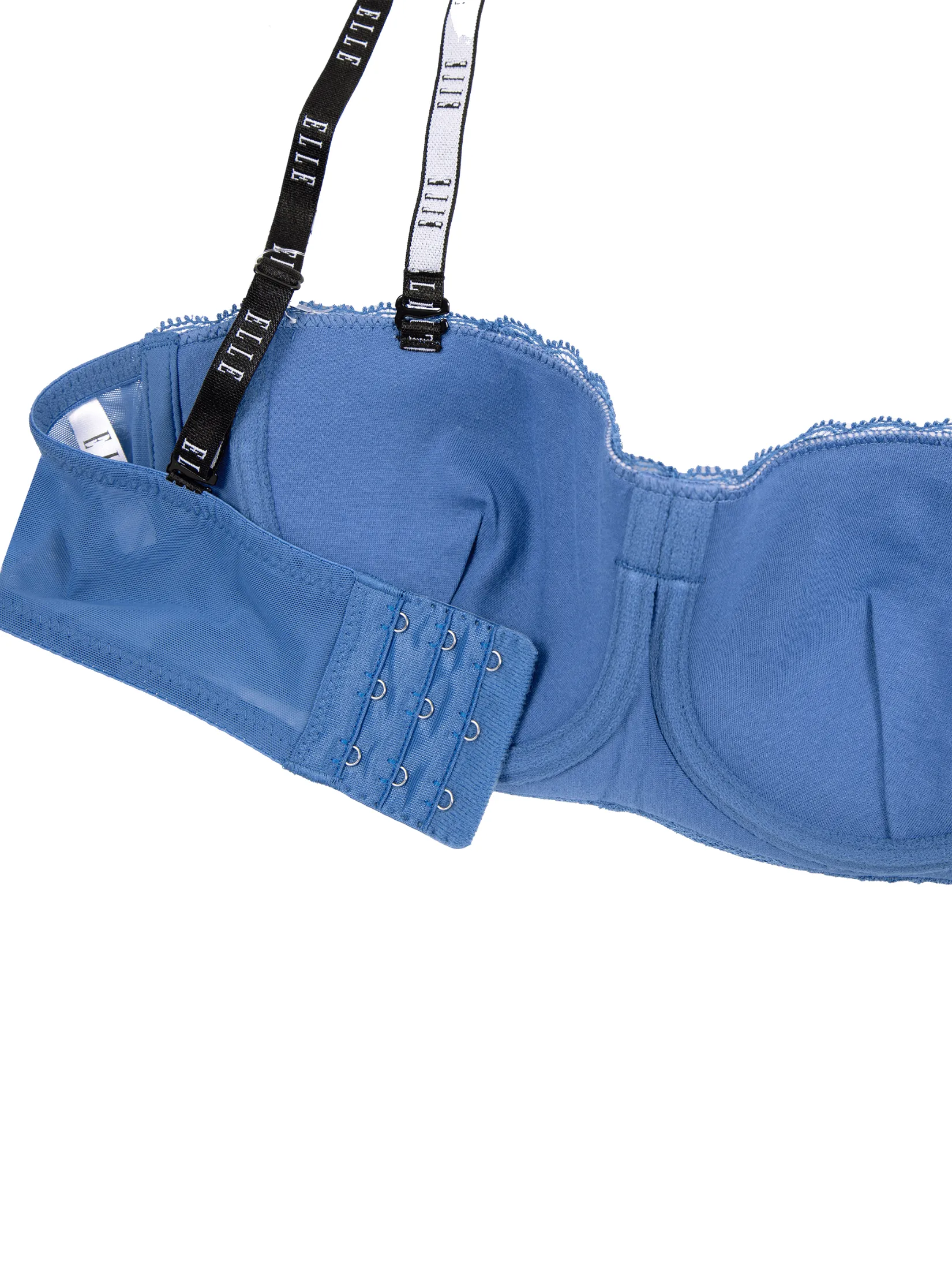 ELLE LINGERIE Women Moulded Bra 1/2 cup LB6633 - Blue ELLE LINGERIE Women Moulded Bra 1/2 cup LB6633 - Blue