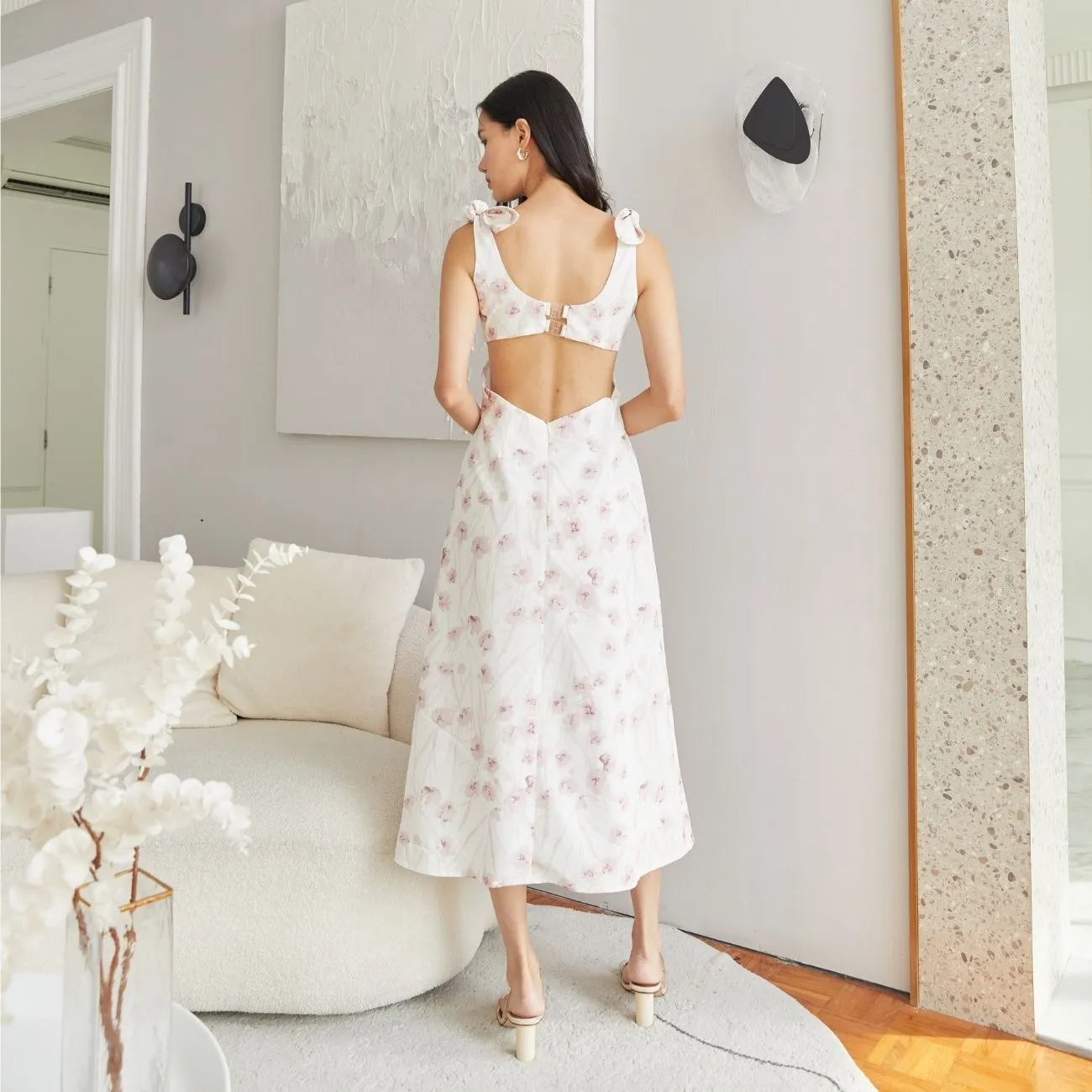 ROSE THE LABEL Pink Luna printed dress ROSE THE LABEL Pink Luna printed dress