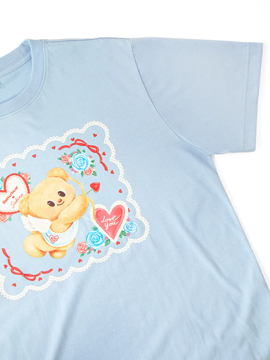 SABINA Butterbear x Sabina Unisex T-shirt - Light Blue SABINA Butterbear x Sabina Unisex T-shirt - Light Blue