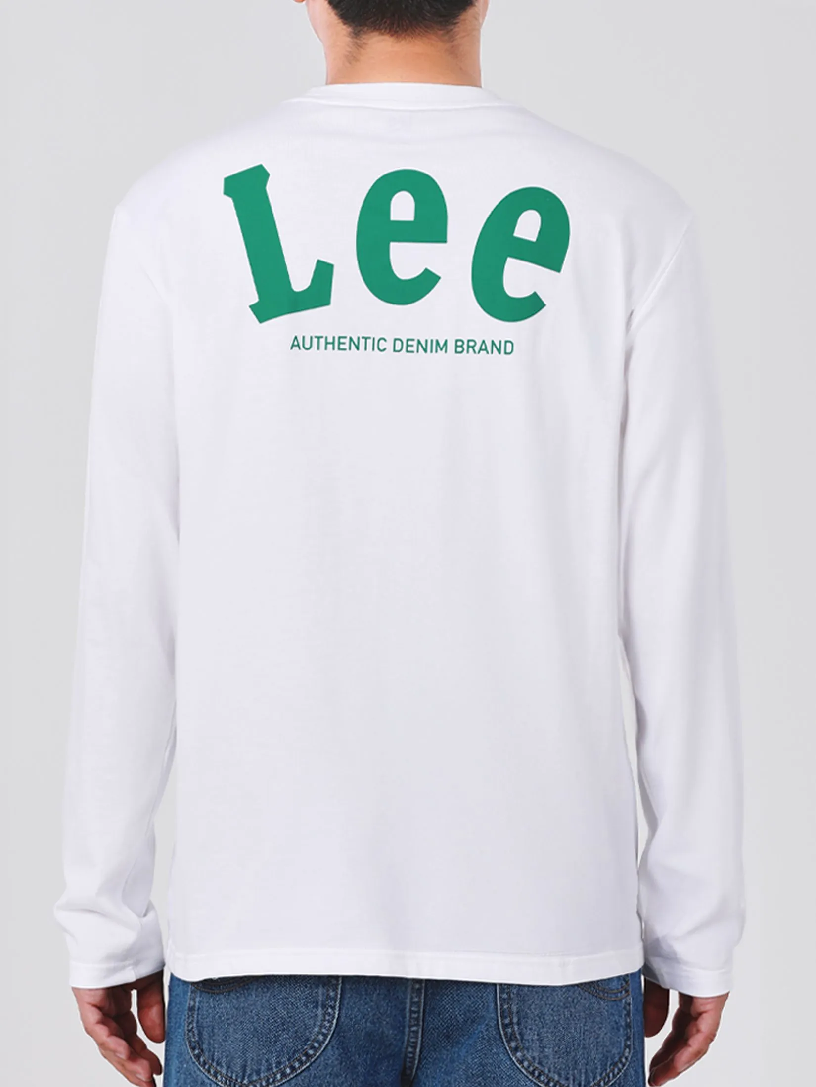 LEE Men's Tee Long Sleeve Regular Fit White LEE Men's Tee Long Sleeve Regular Fit White