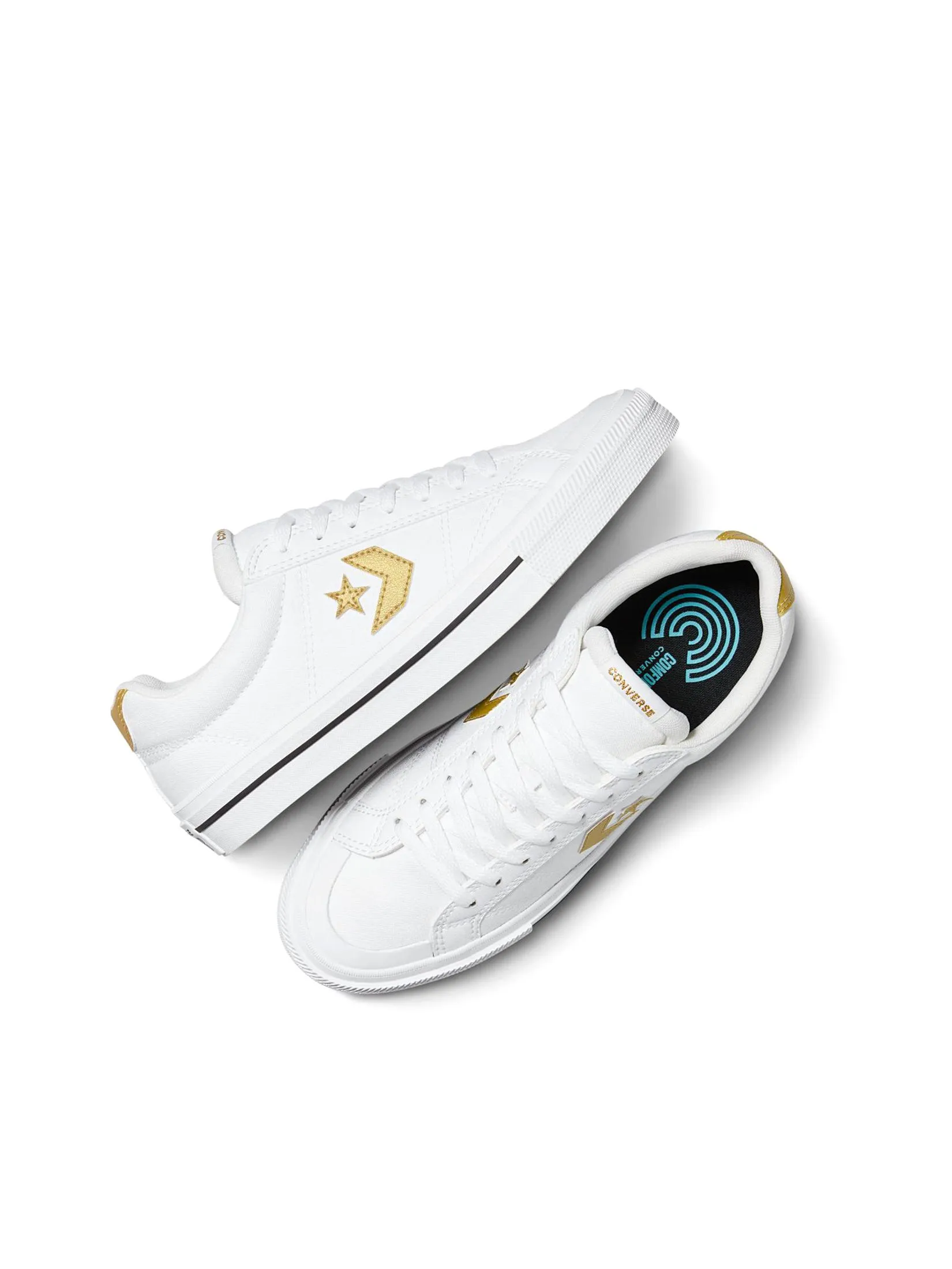 CONVERSE Women Sneakers Converse Sport Casual Seasonal Color OX White/Gold CONVERSE Women Sneakers Converse Sport Casual Seasonal Color OX White/Gold