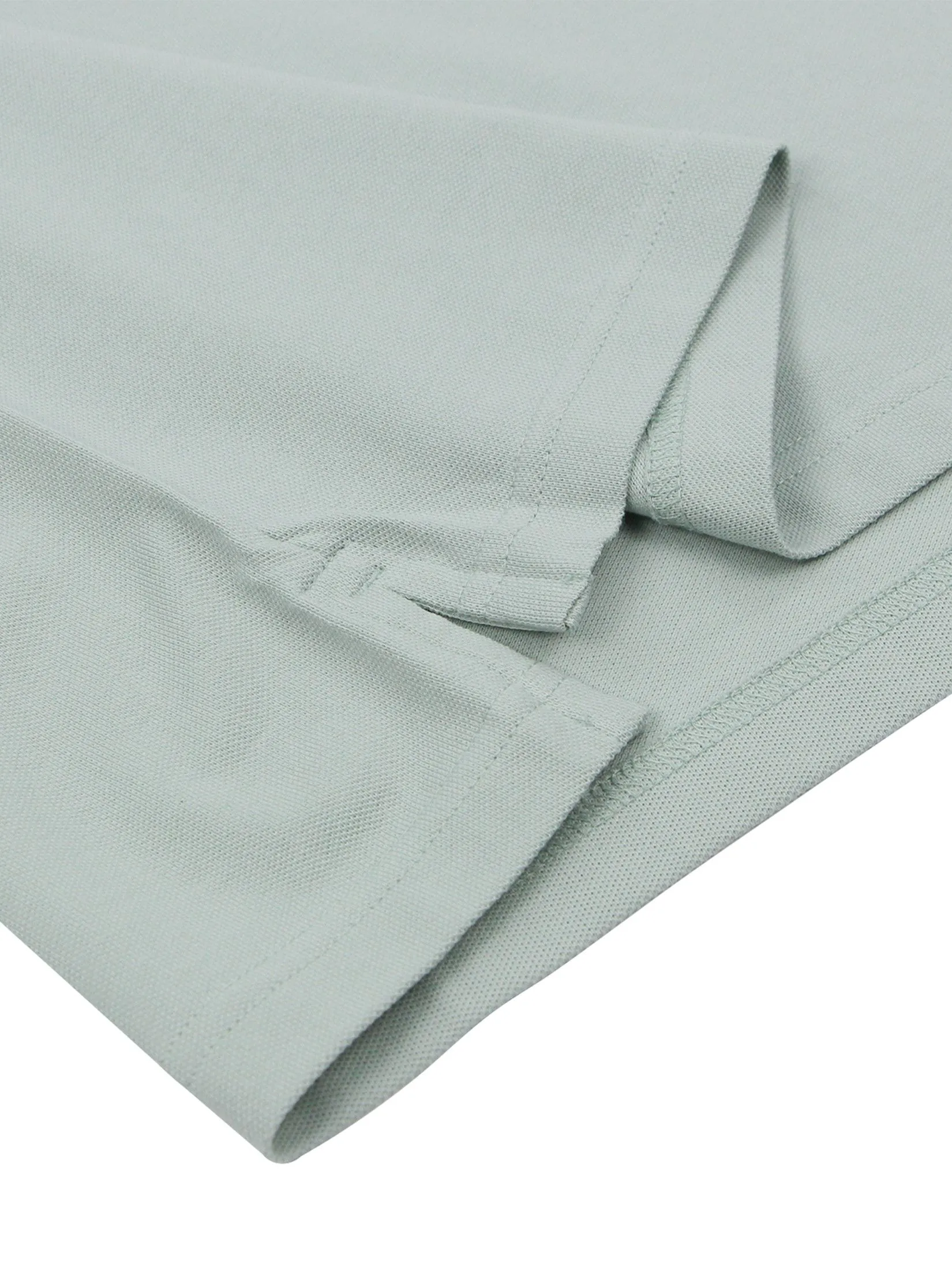 GIORDANO Men's Slim Cotton Lycra Polo Aqua Gray green GIORDANO Men's Slim Cotton Lycra Polo Aqua Gray green