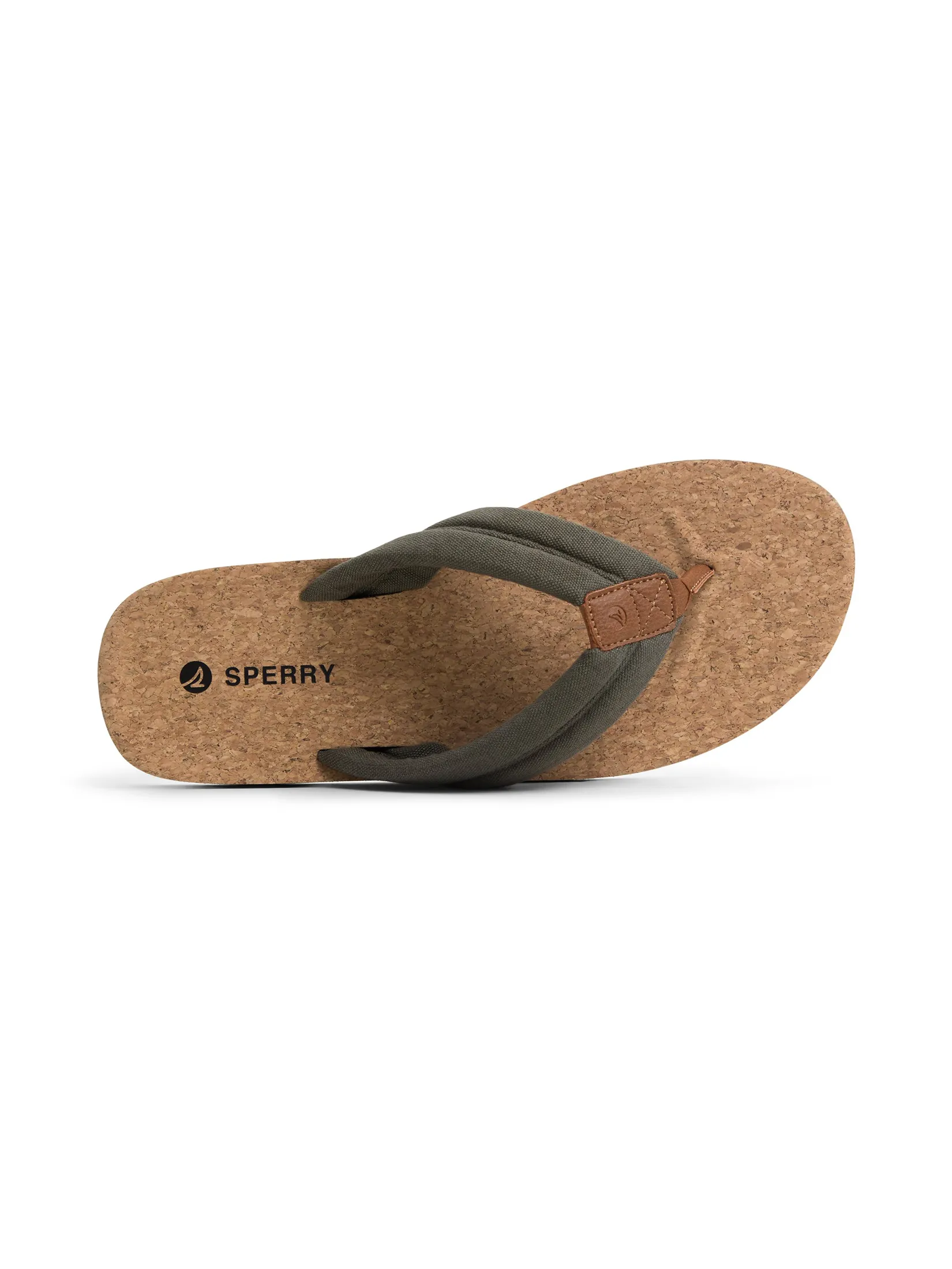 SPERRY MEN KHAKI PORTO PADDED CORK THONG SAND SPERRY MEN KHAKI PORTO PADDED CORK THONG SAND