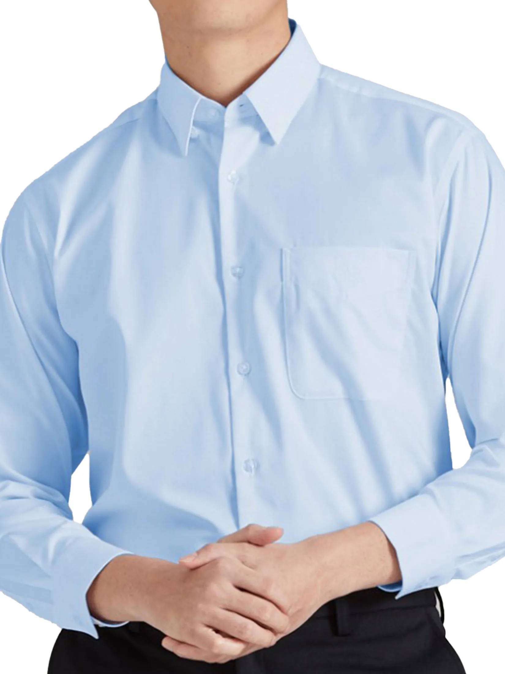 ARROW Men’s Long Sleeve Shirt – Wrinkle Free, Comfort Fit, Blue (MACC9U9-BU) ARROW Men’s Long Sleeve Shirt – Wrinkle Free, Comfort Fit, Blue (MACC9U9-BU)