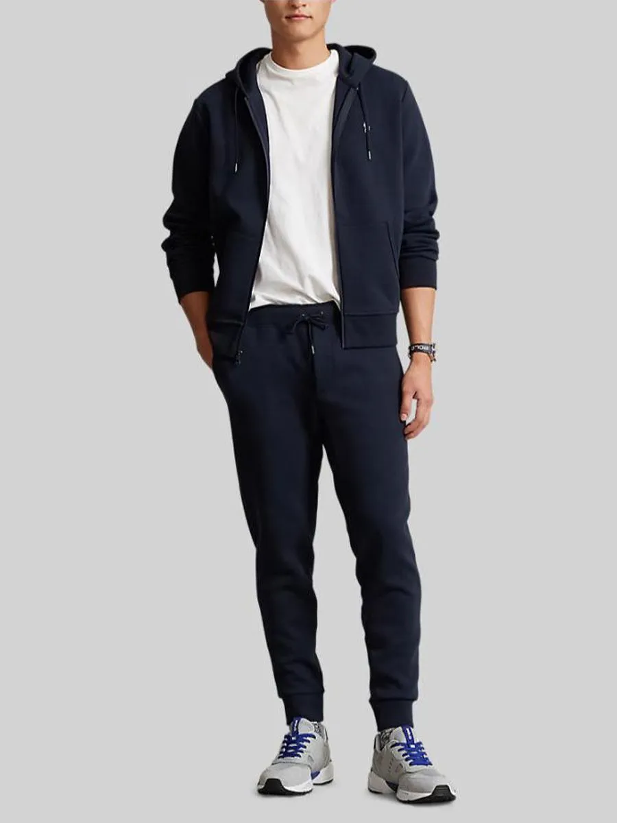 POLO RALPH LAUREN Men Jacket-Double-Knit Full-Zip Hoodie-Navy-410 POLO RALPH LAUREN Men Jacket-Double-Knit Full-Zip Hoodie-Navy-410