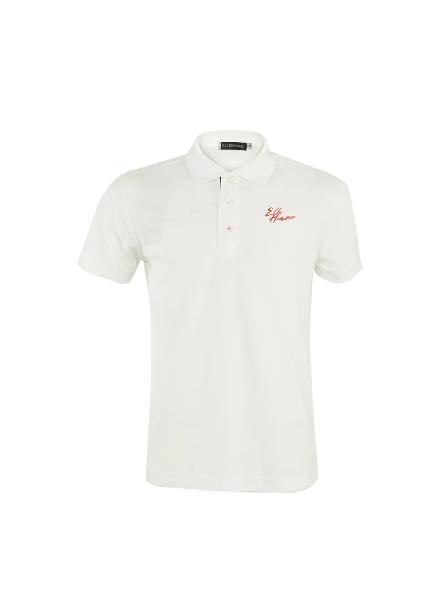 ELLE HOMME Men Polo shirt short sleeves Smart fit W8K911 - White ELLE HOMME Men Polo shirt short sleeves Smart fit W8K911 - White