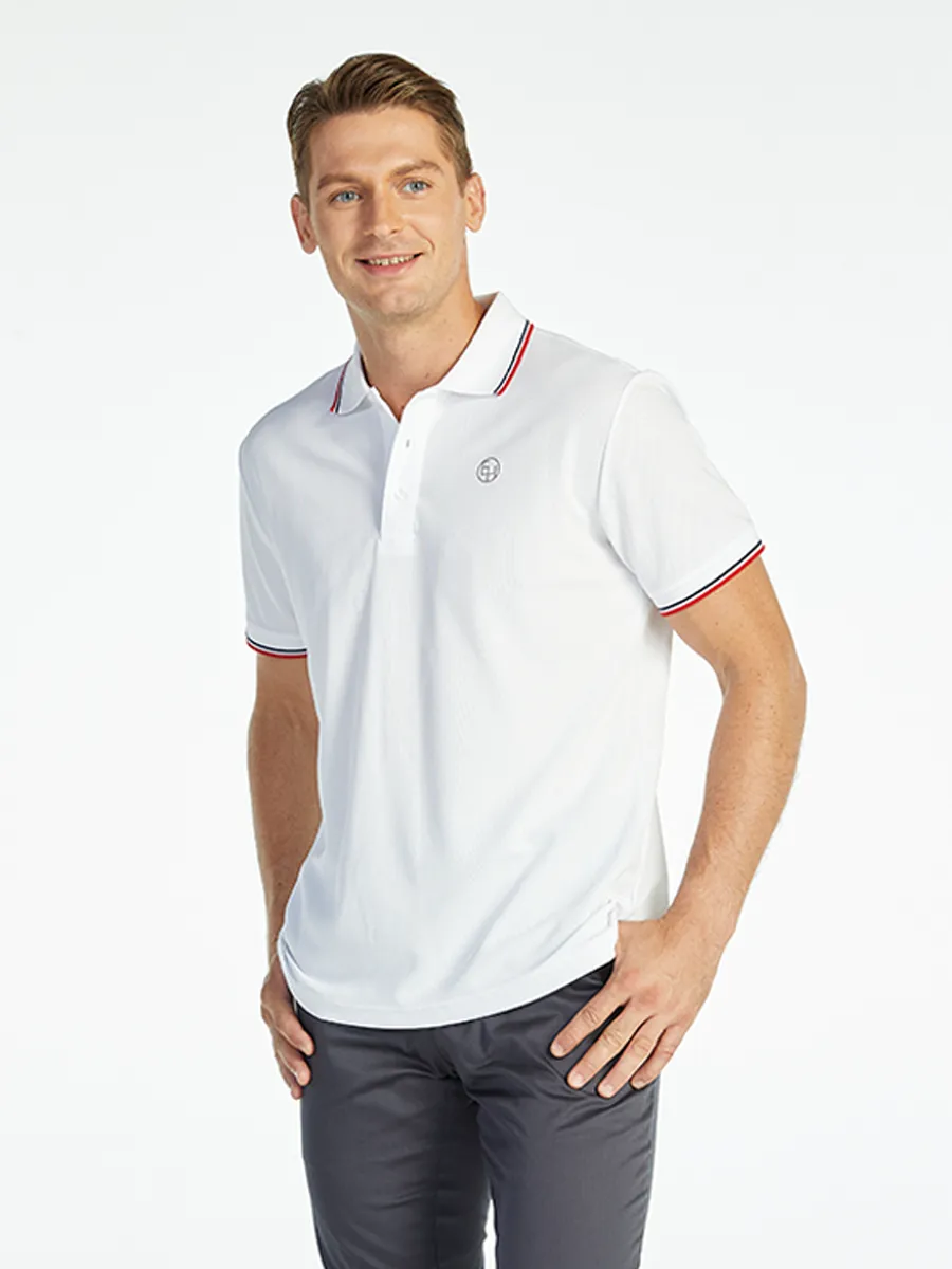 ELLE HOMME MEN POLO SHIRT W8K903WH - WHITE ELLE HOMME MEN POLO SHIRT W8K903WH - WHITE