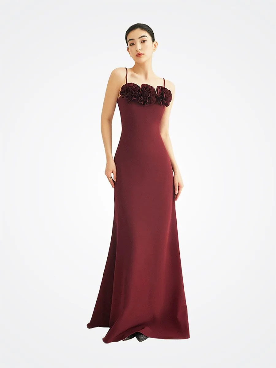 Goudinrqc Women Burgundy Beauty Luxury Evening Dress Goudinrqc Women Burgundy Beauty Luxury Evening Dress